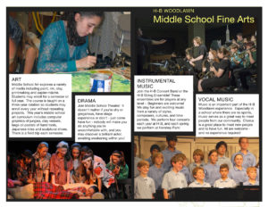 Middle School Fine Arts Flyer