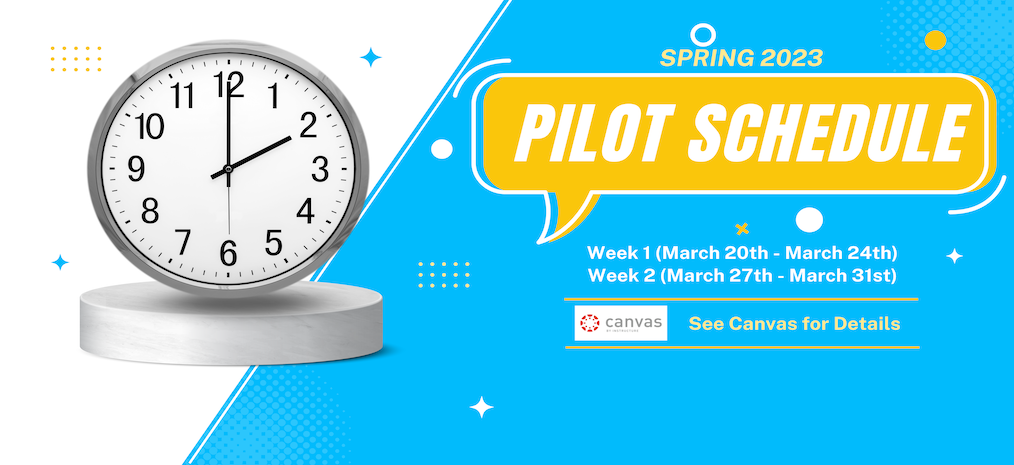 HBW’s Pilot Spring Schedule
