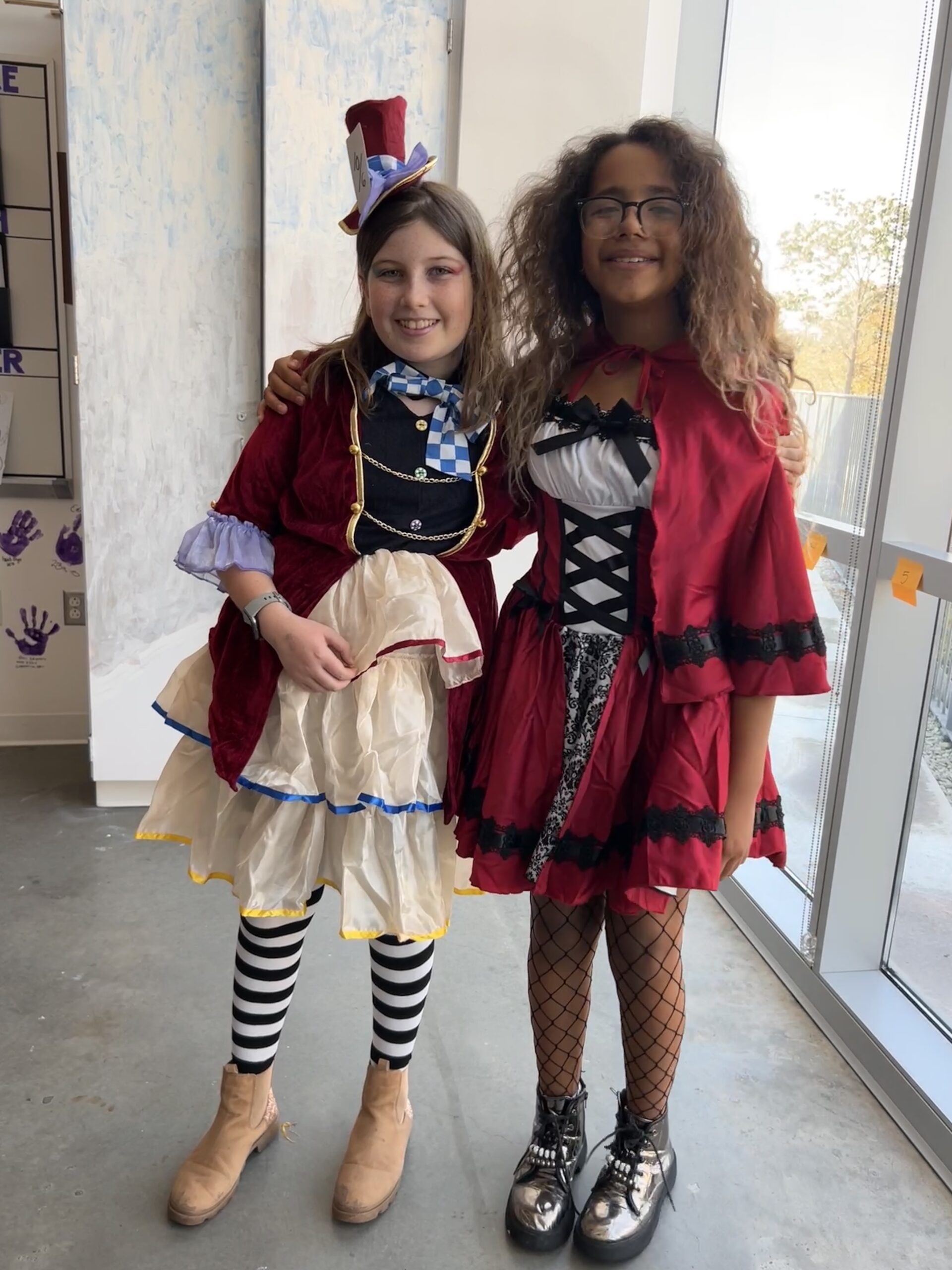 Little Red Riding Hood and the Mad Hatter Costumes