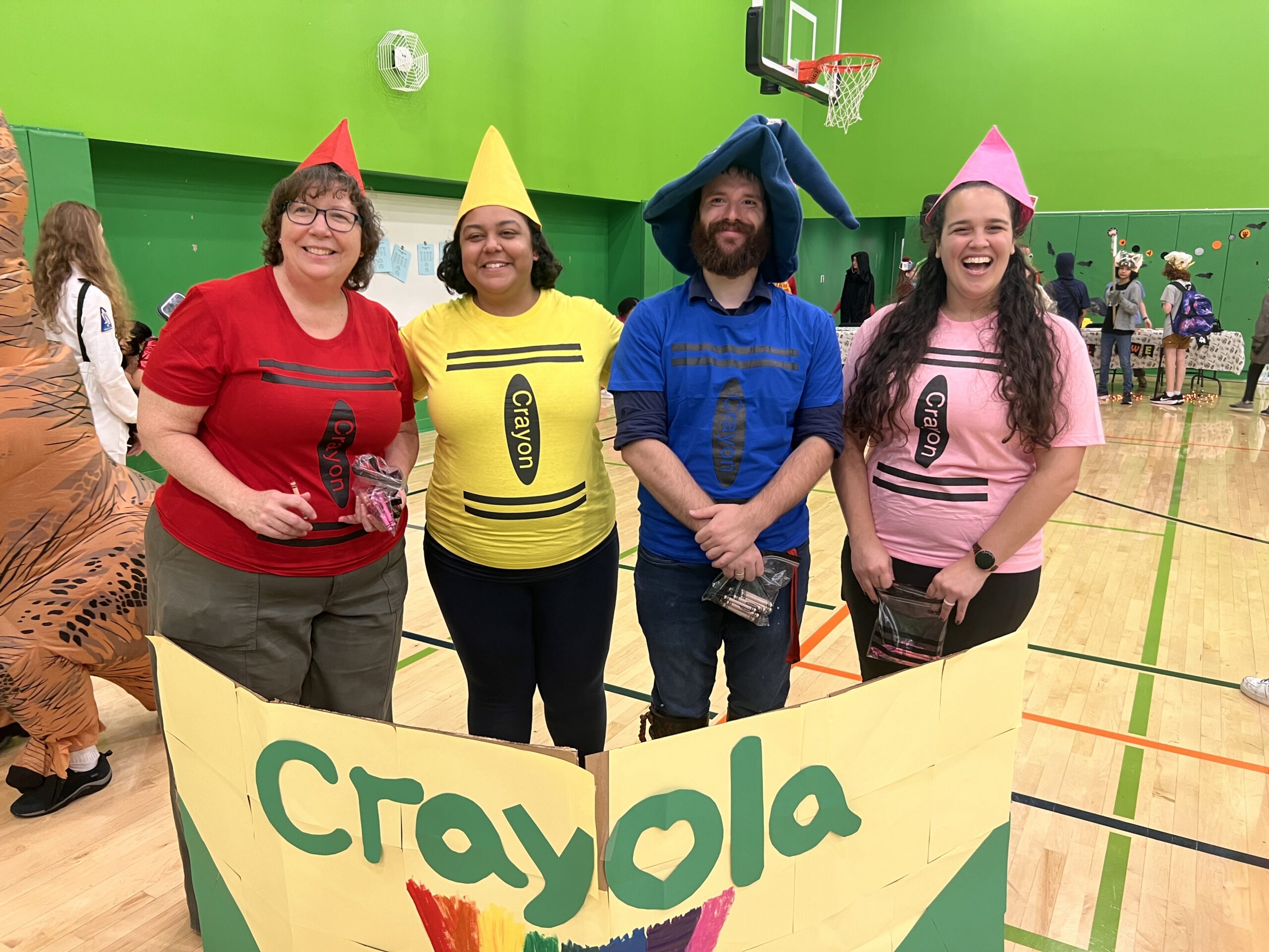 Crayola crayons group teacher costume