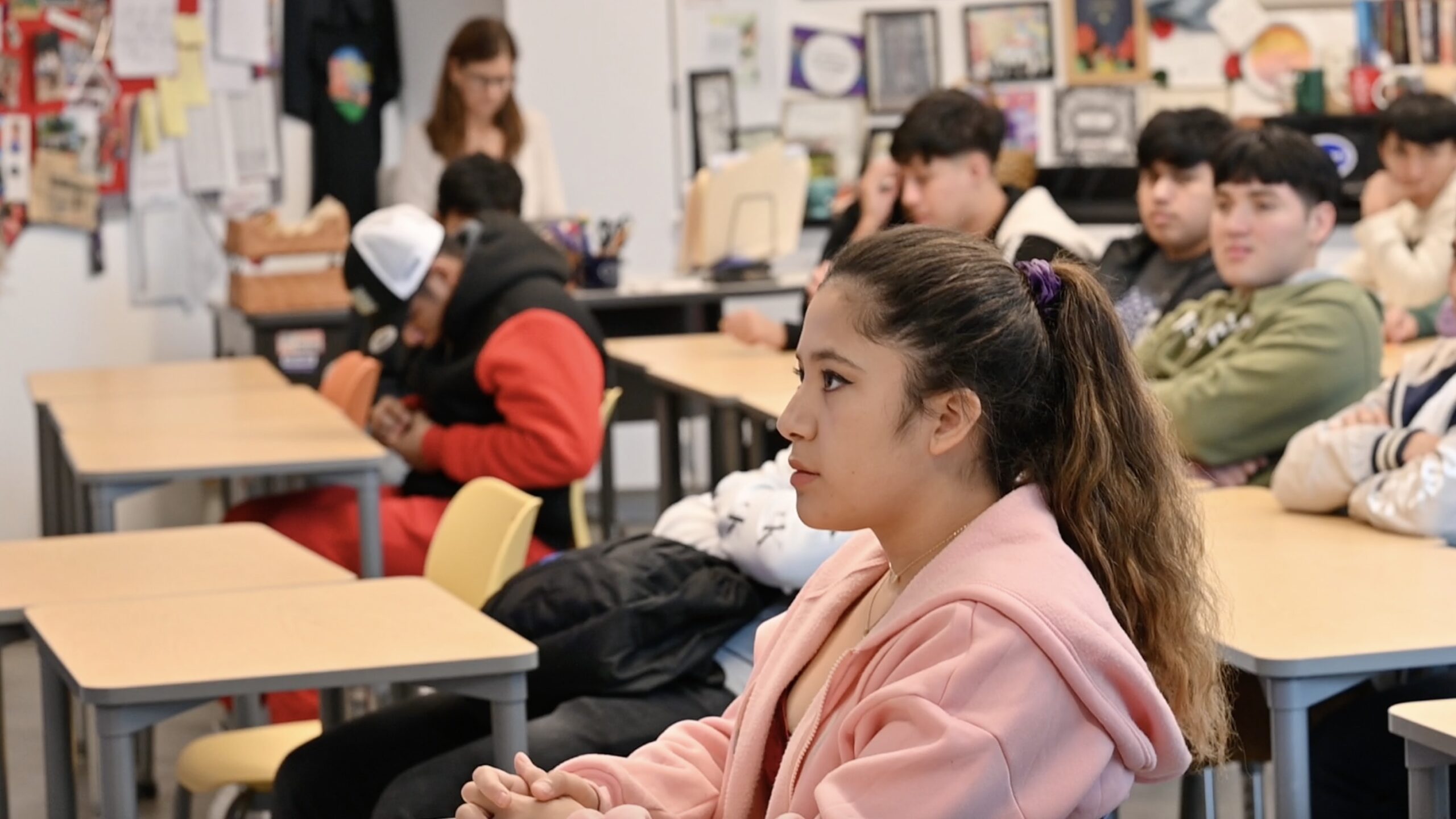 Student Participating in Career Day