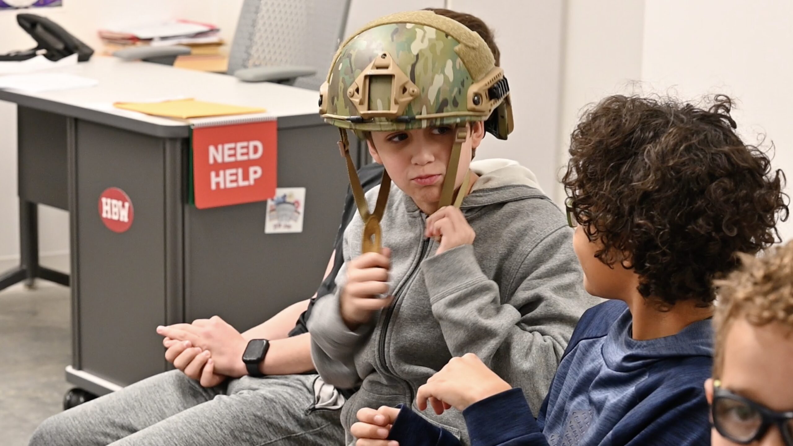 Student Participating in Career Day