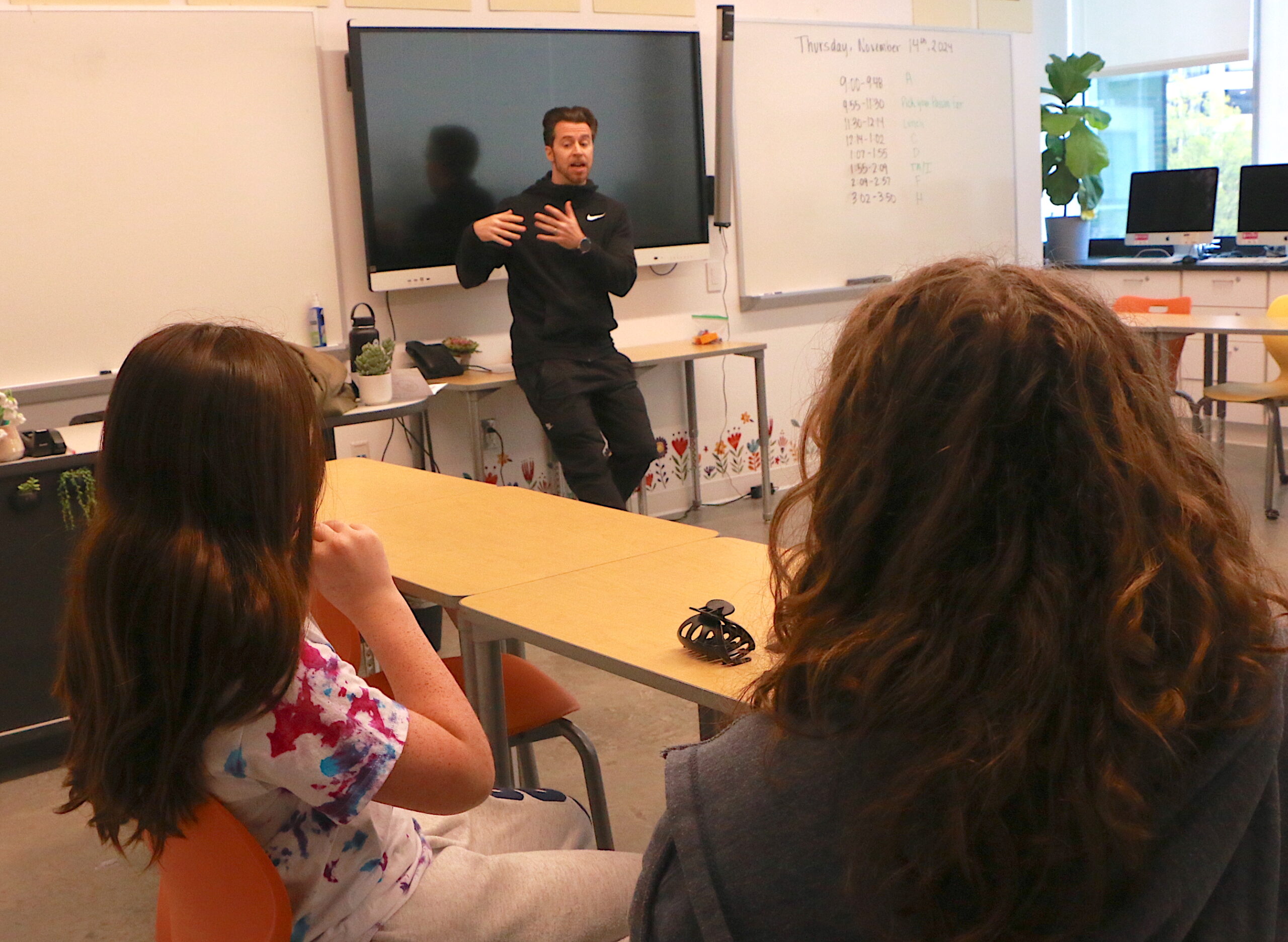 Career Day Presenter Presenting