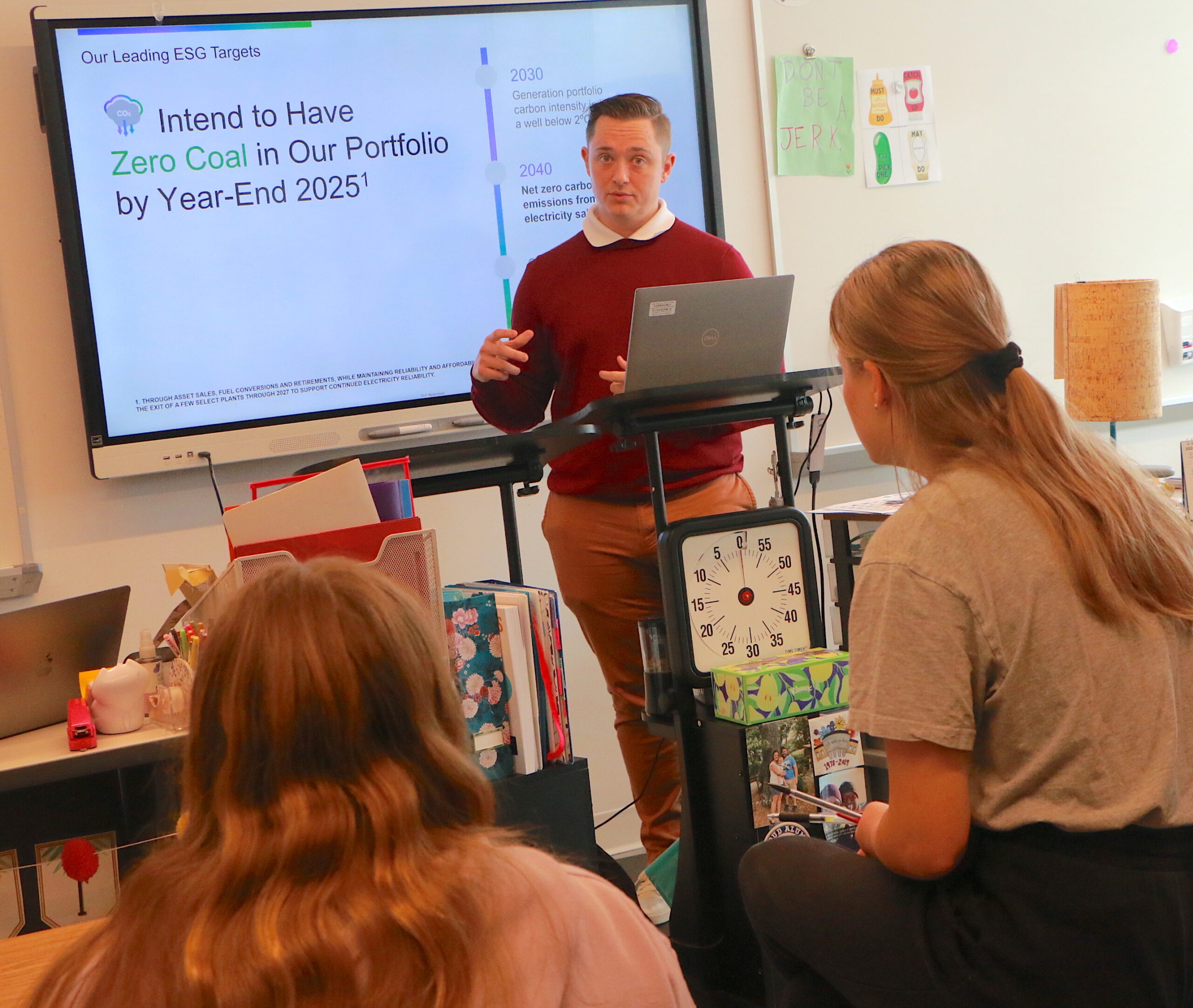 Career Day Presenter Presenting