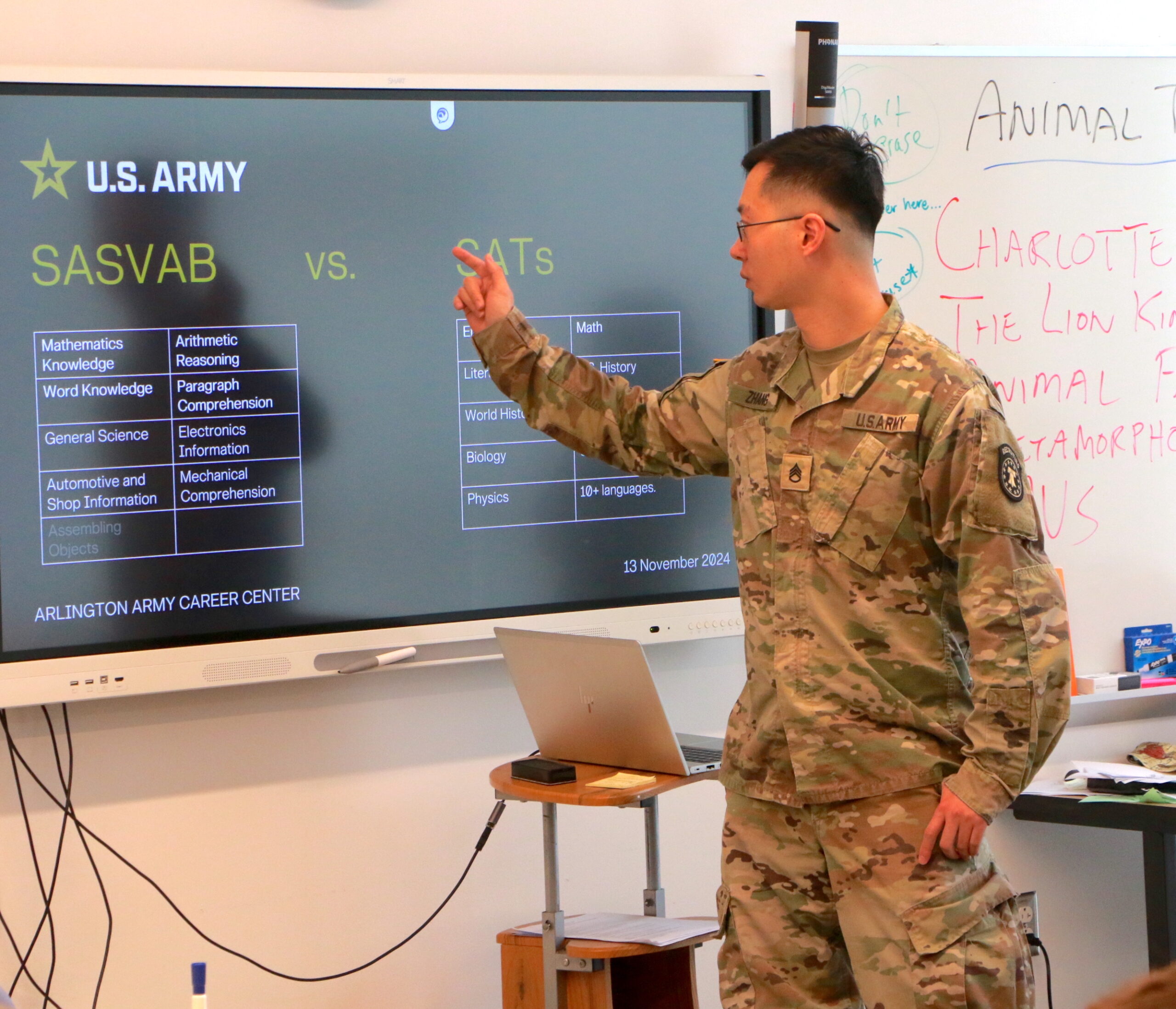 Career Day Presenter Presenting