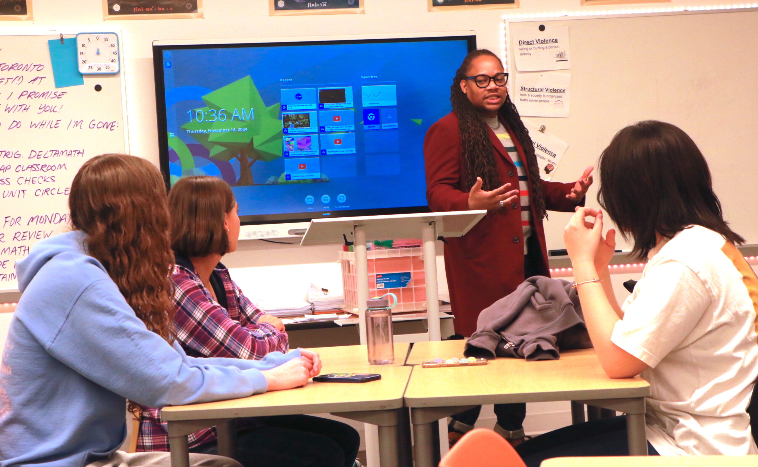 Career Day Presenter Presenting