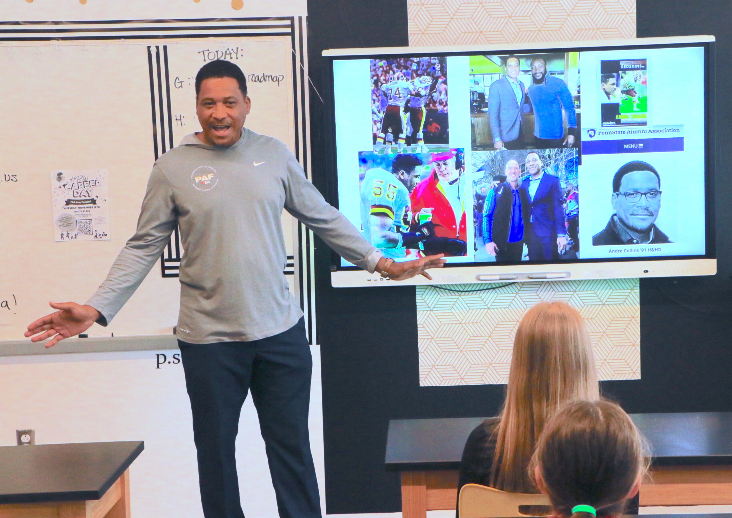 Career Day Presenter Presenting