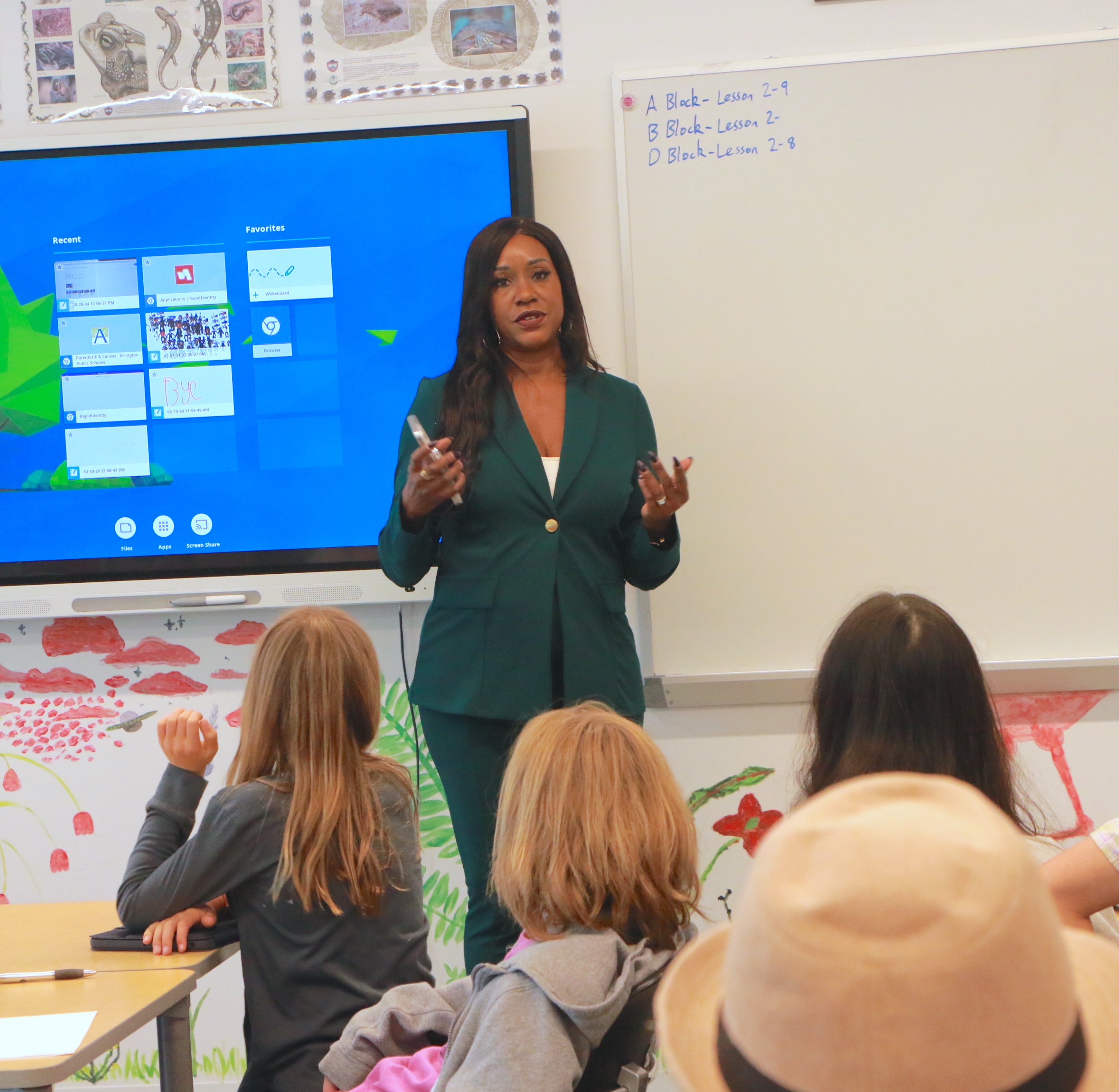 Career Day Presenter Presenting