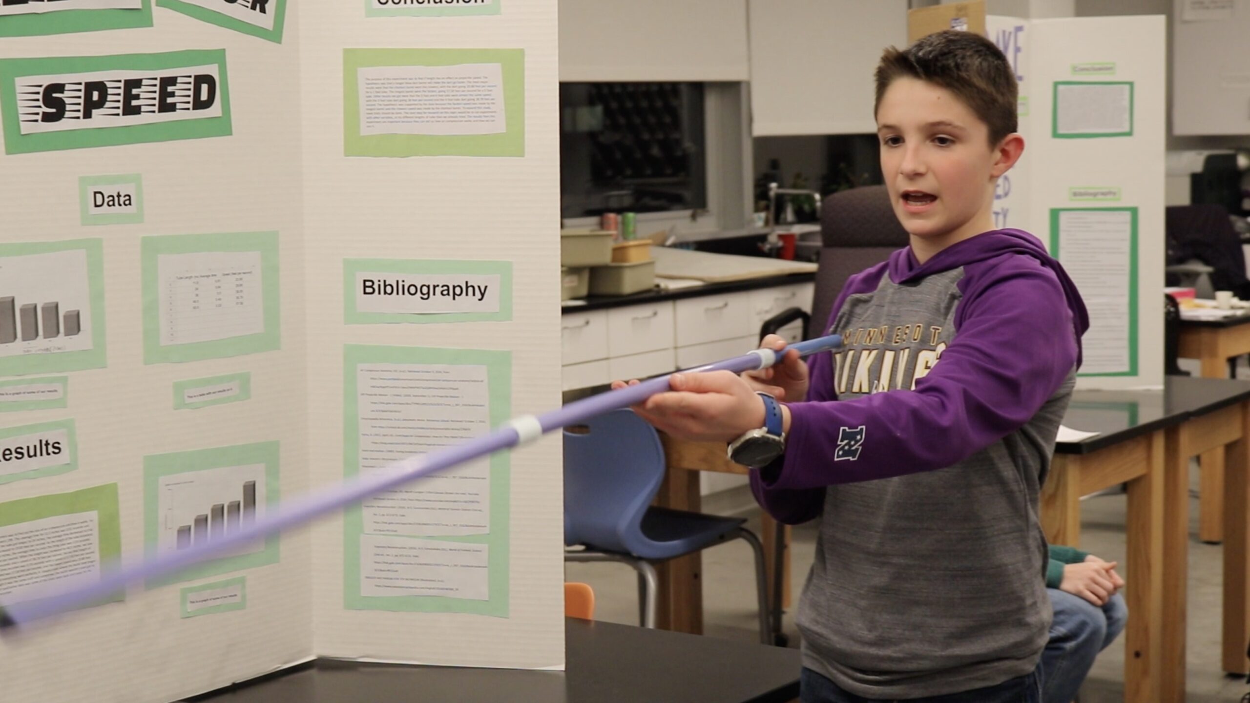 Student at Science Fair