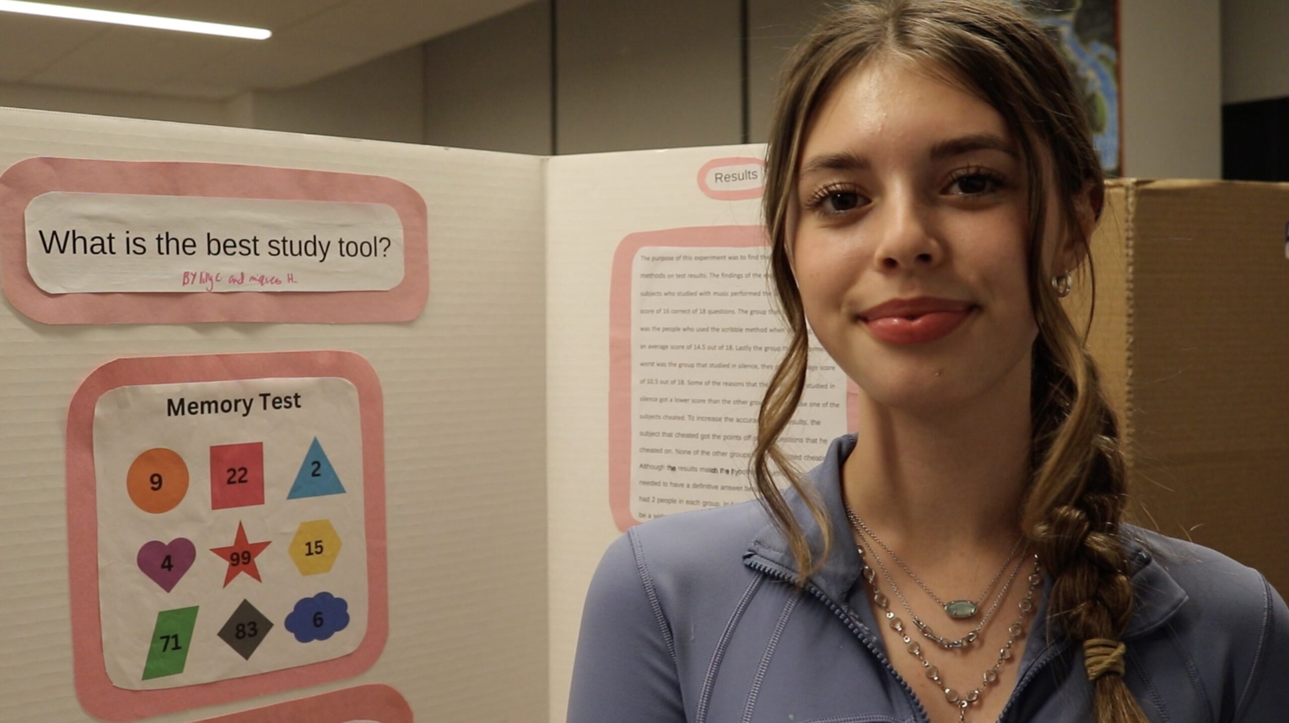 Student at Science Fair