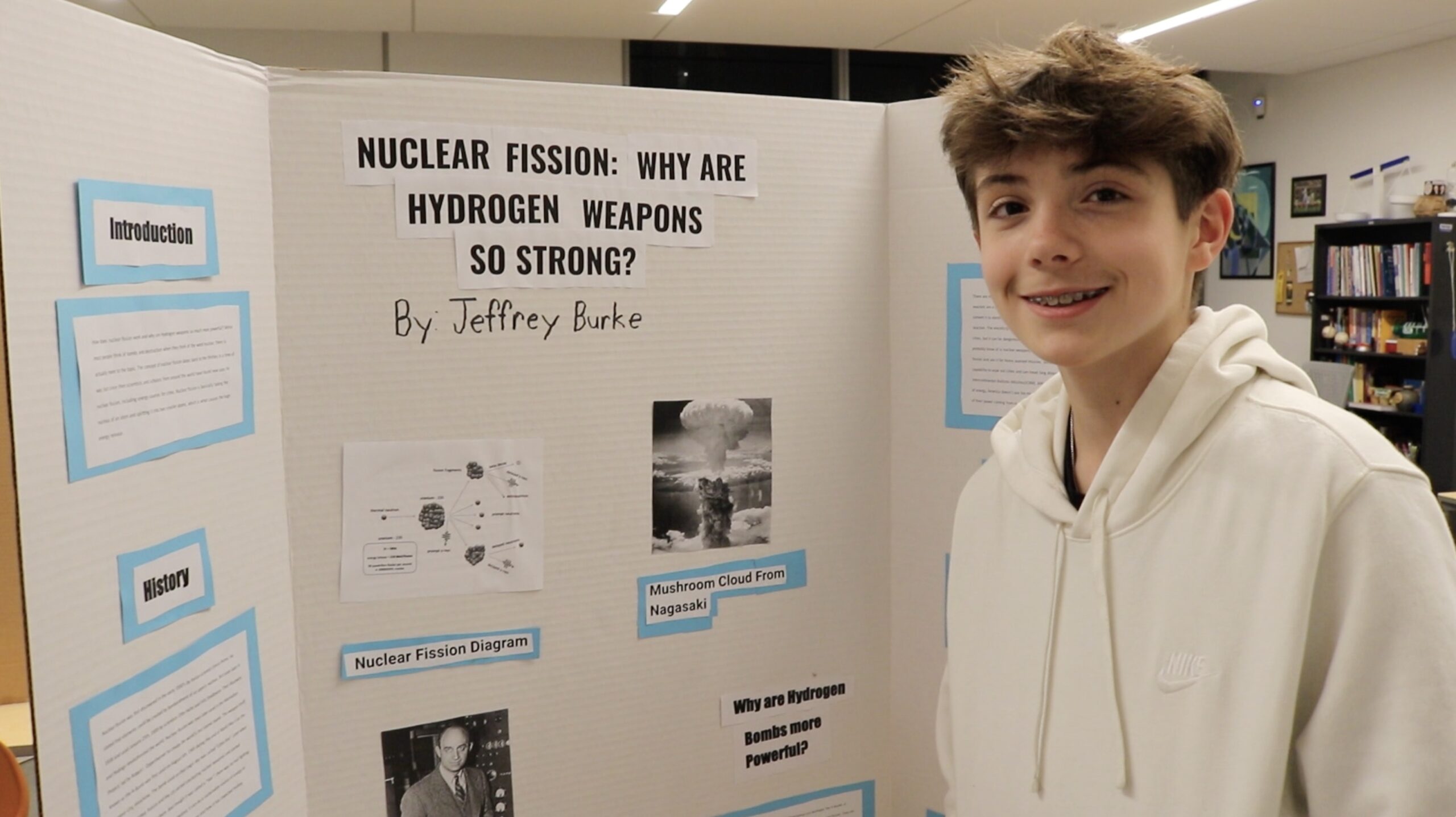 Student at Science Fair