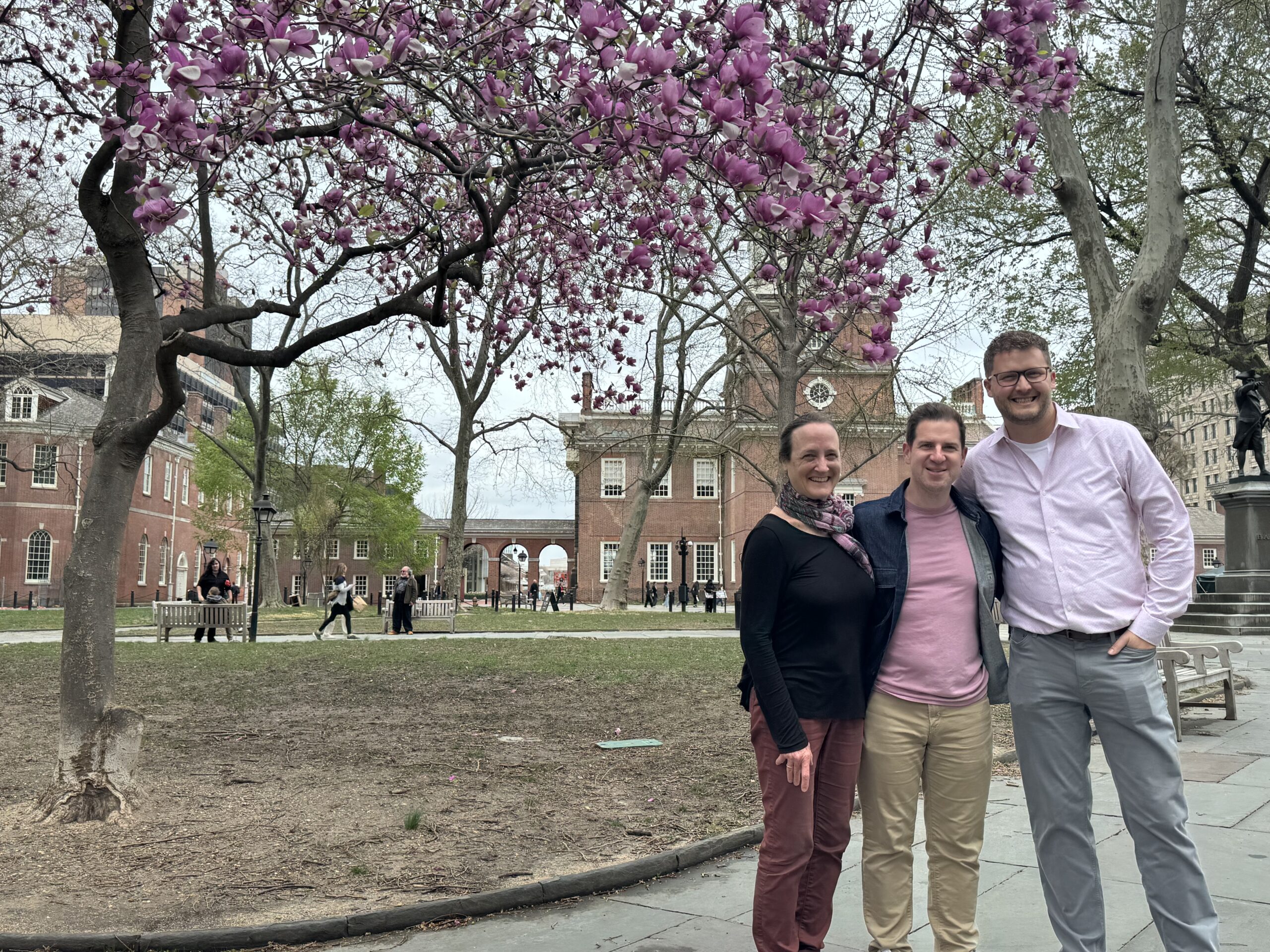 Risa, Bill & Carl at Independence Hall