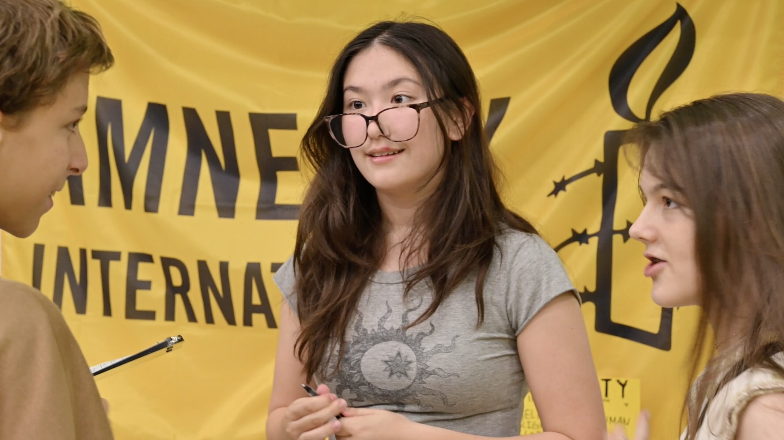 Student at the Activities Fair