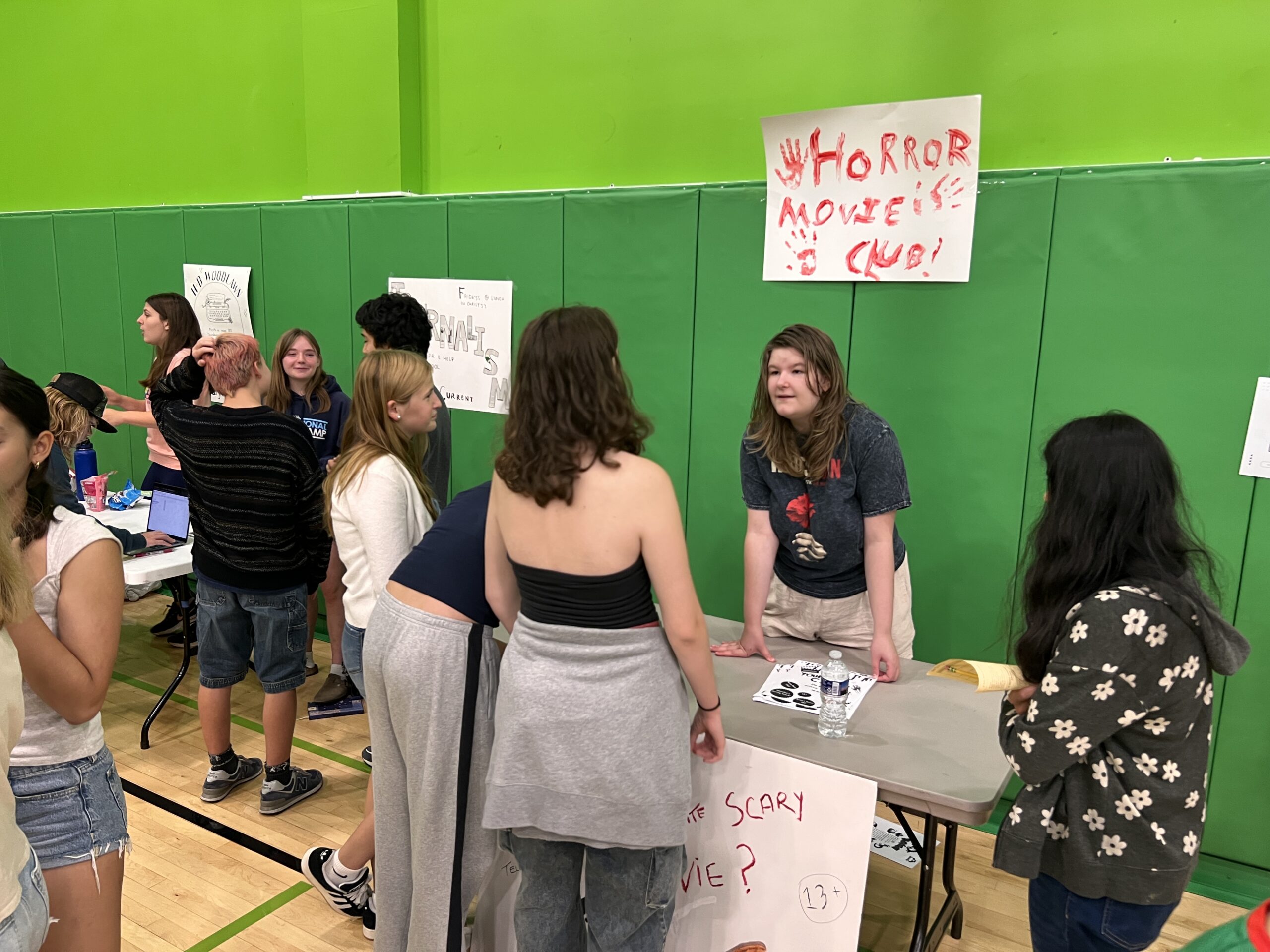 Students exploring at the Activities Fair