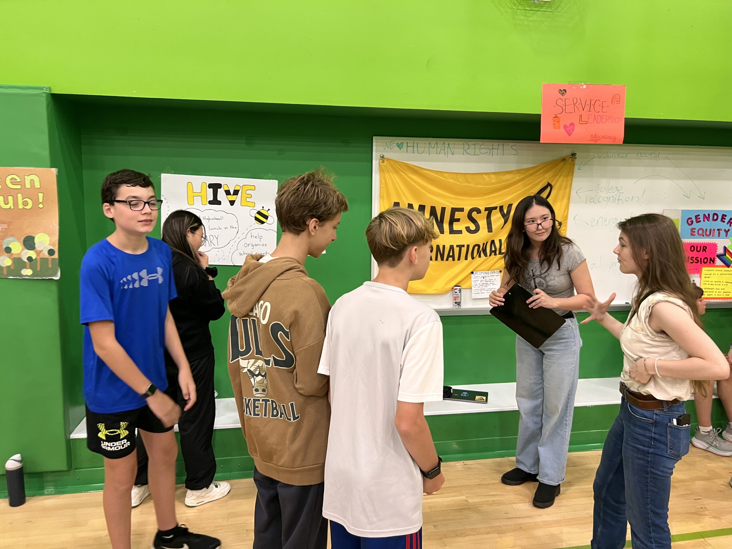 Students exploring at the Activities Fair