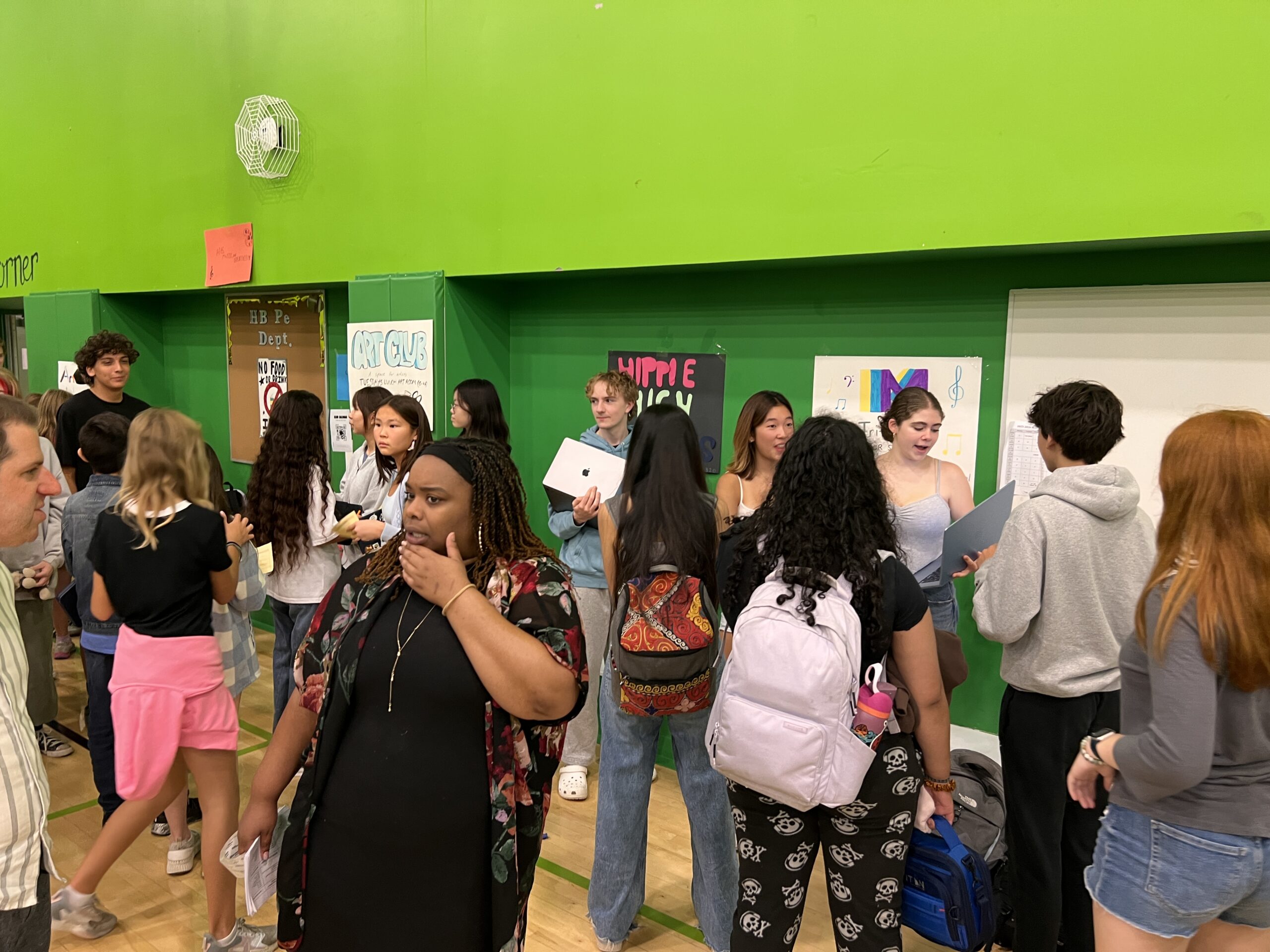 Students exploring at the Activities Fair