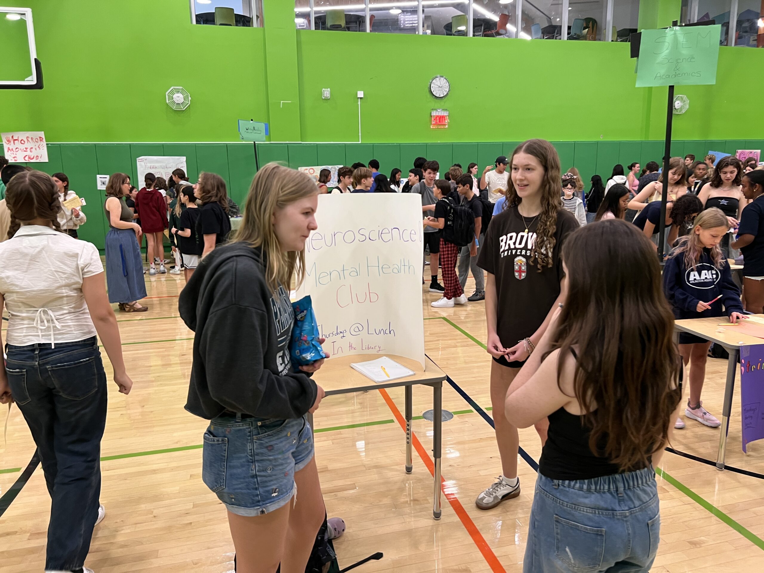 Students exploring at the Activities Fair