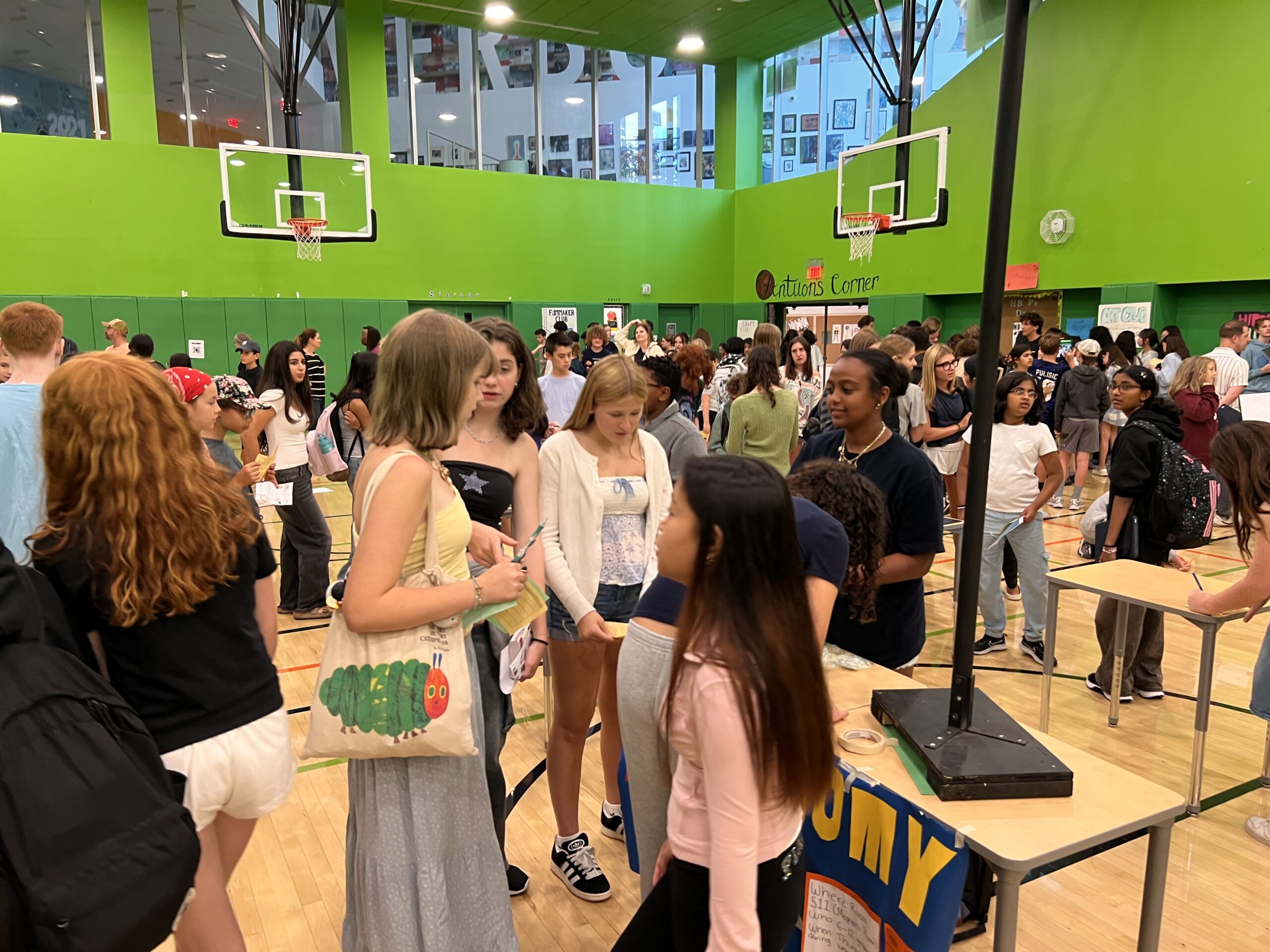 Students exploring at the Activities Fair