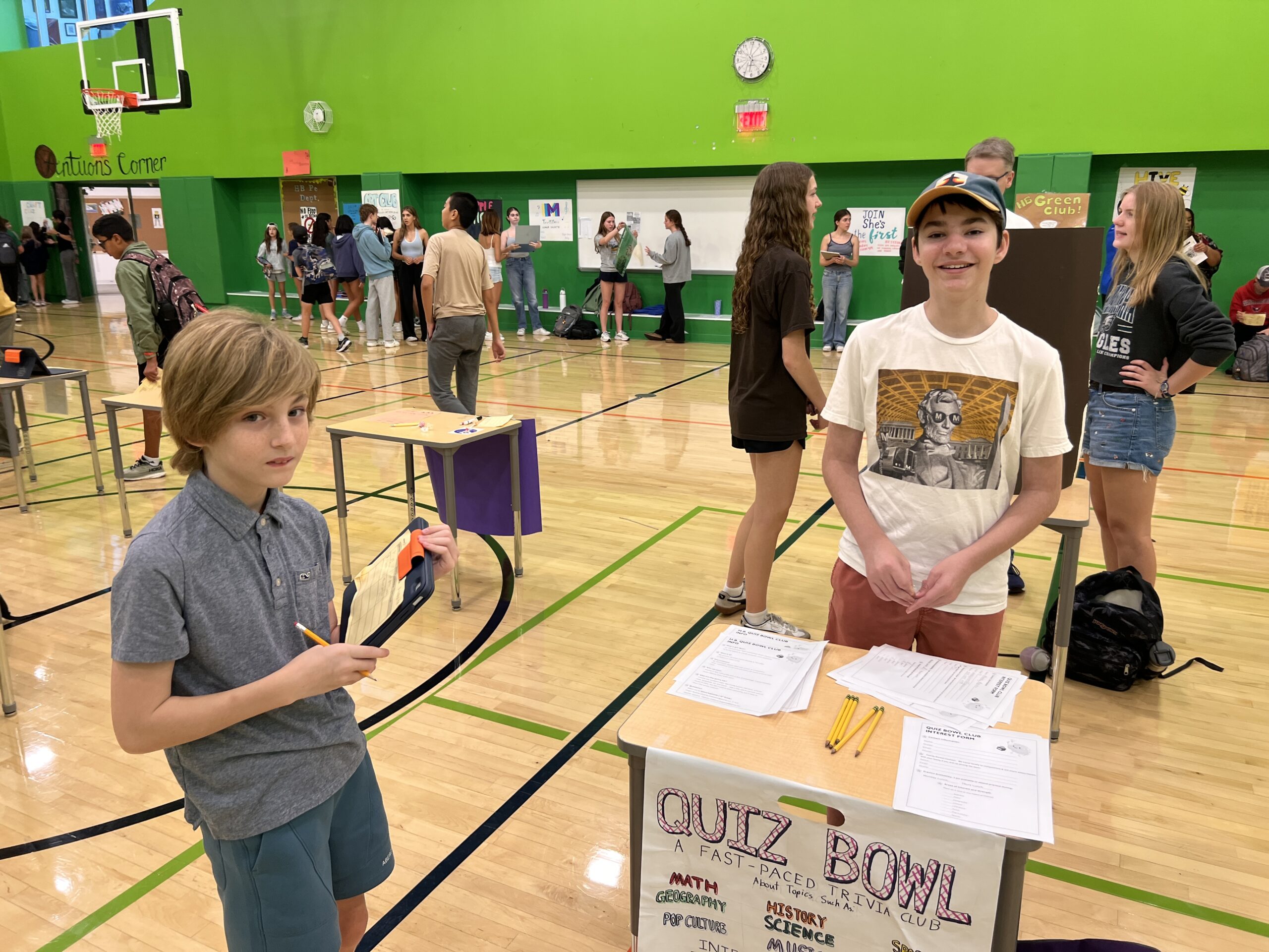 Student exploring at the Activities Fair