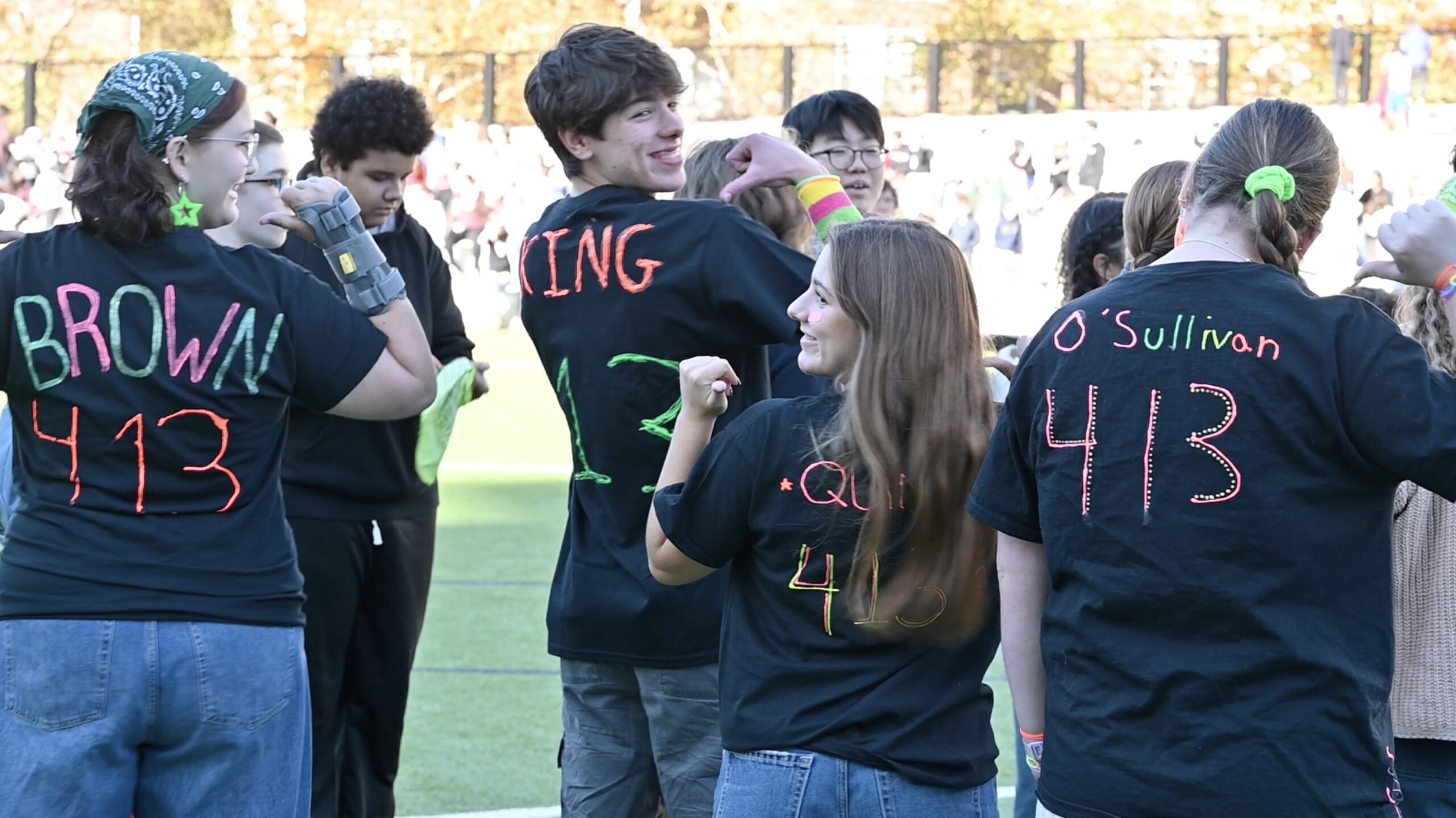 Students participating in the TA Troll Off