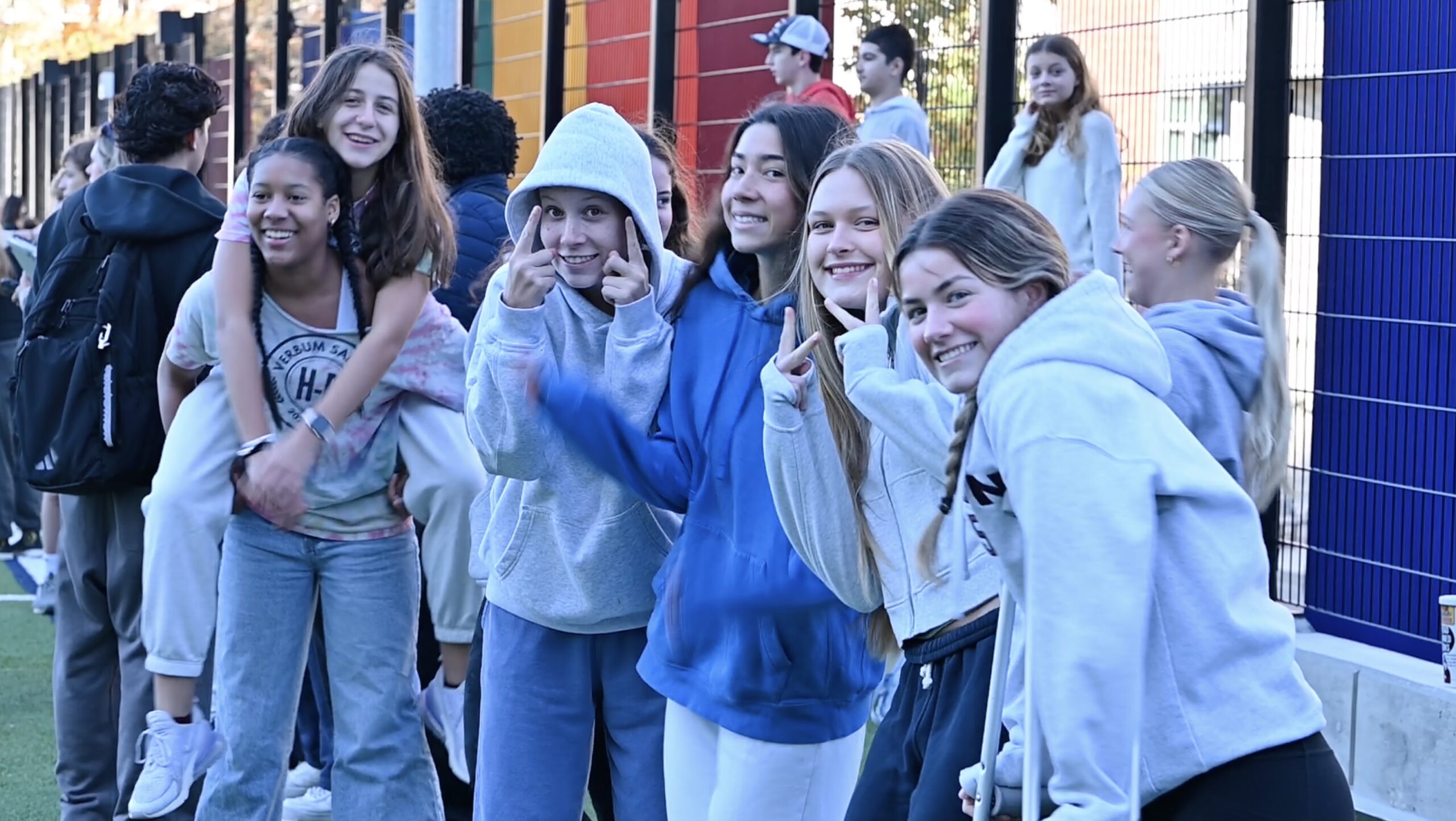 Students participating in the TA Troll Off