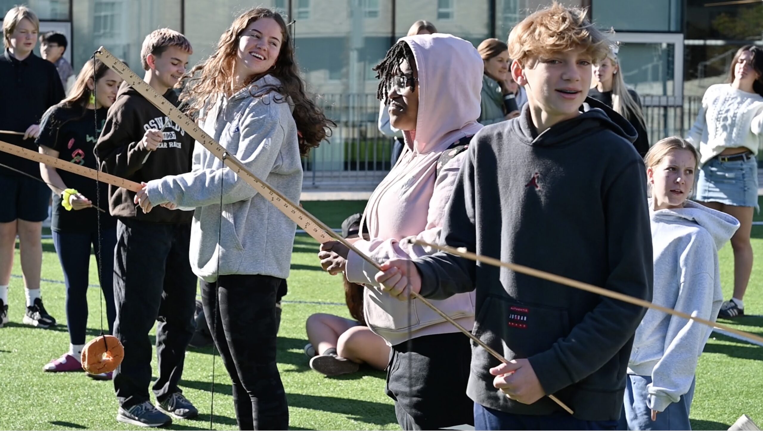 Students participating in the TA Troll Off