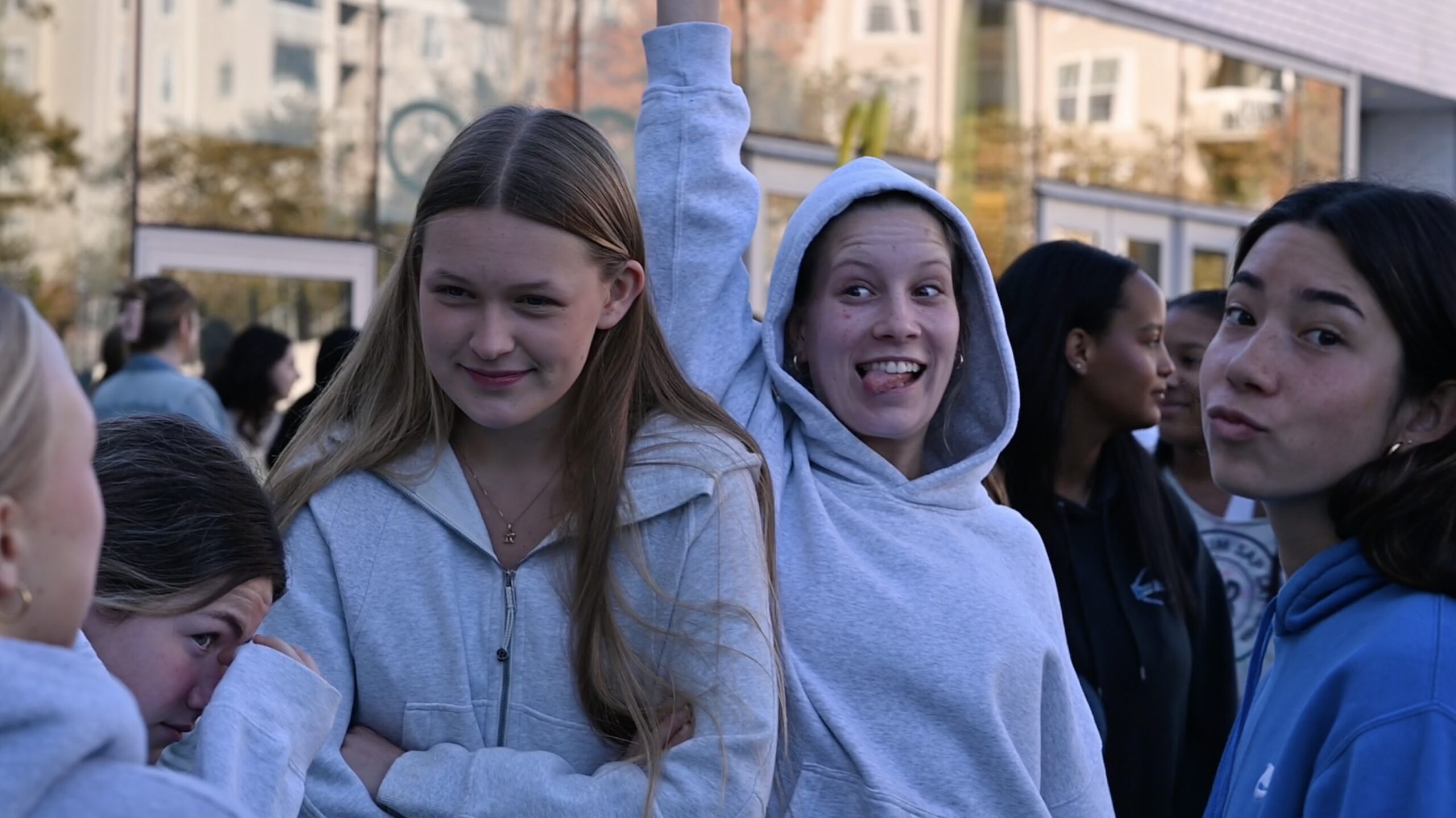 Students participating in the TA Troll Off