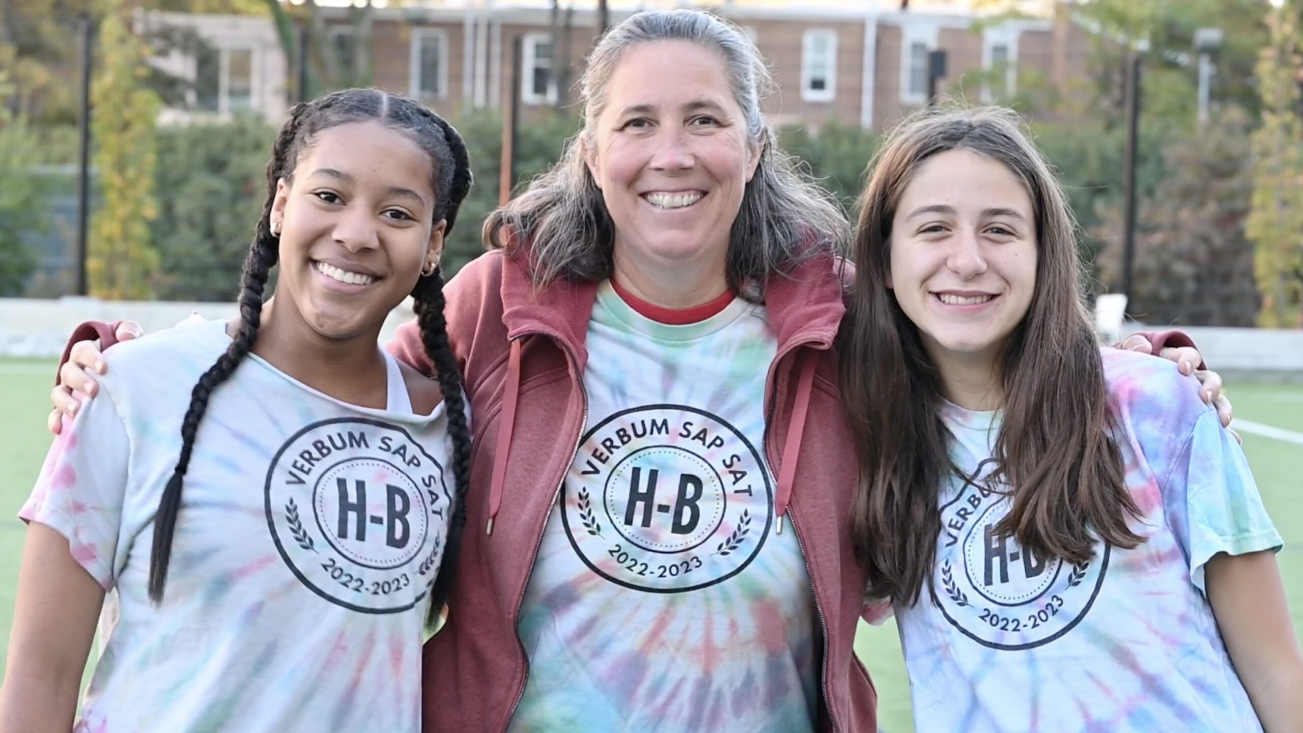 Students and HBW's principal during the TA Troll Off