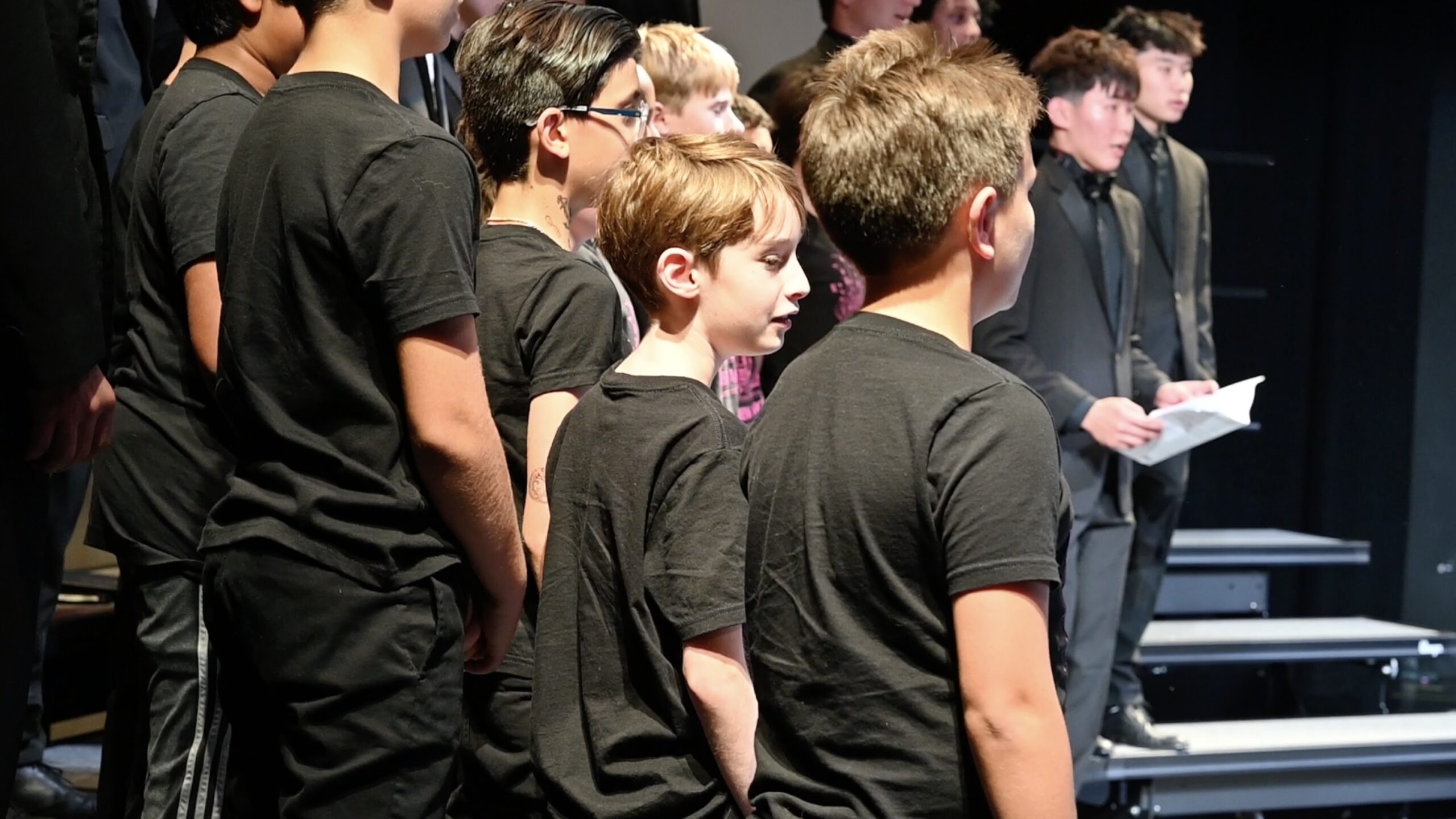 Students at Fall Choral Concert