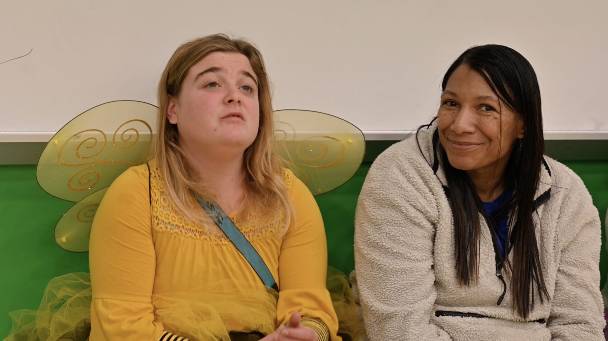 Student and teacher on Halloween