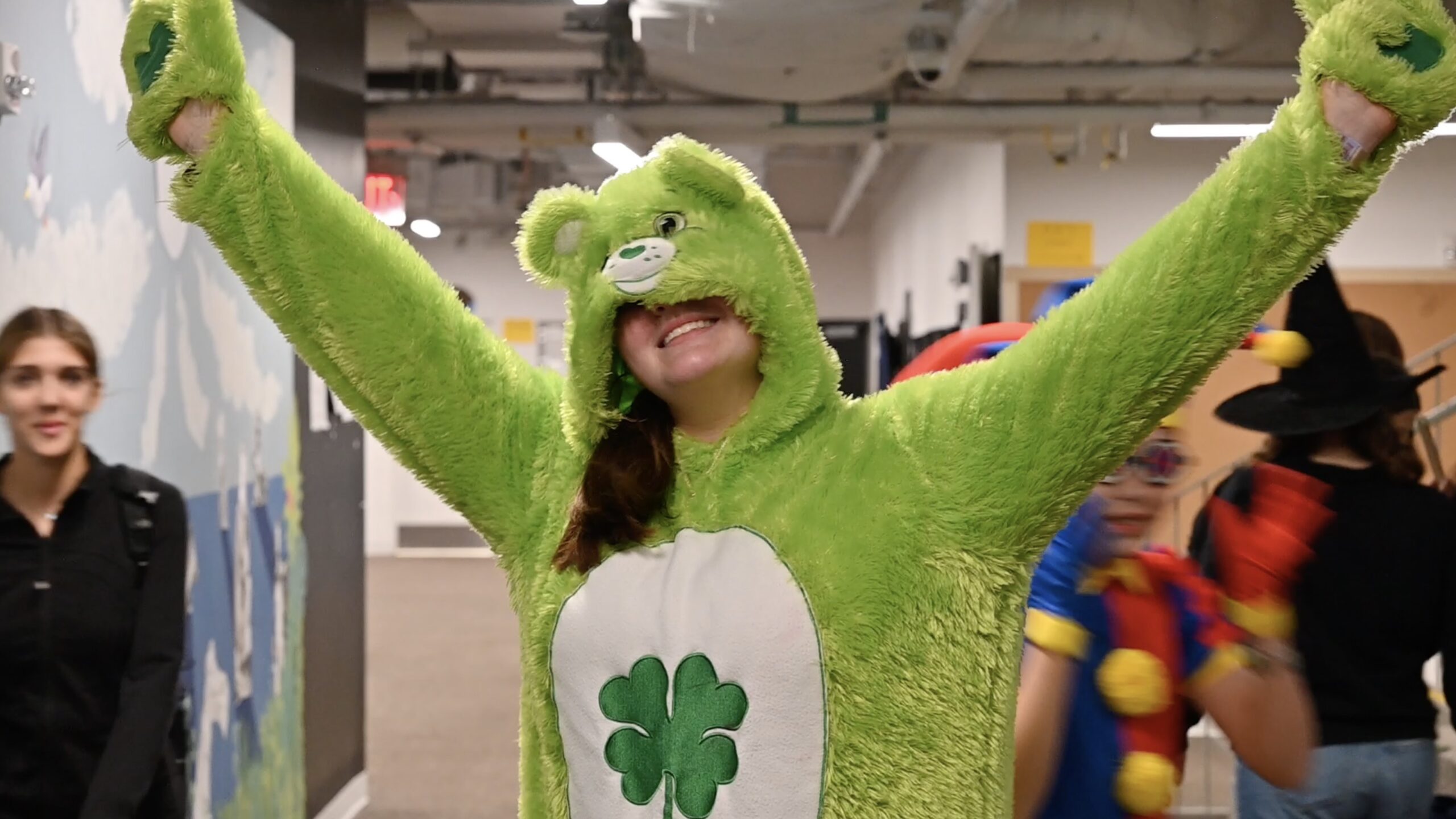 Students on Halloween