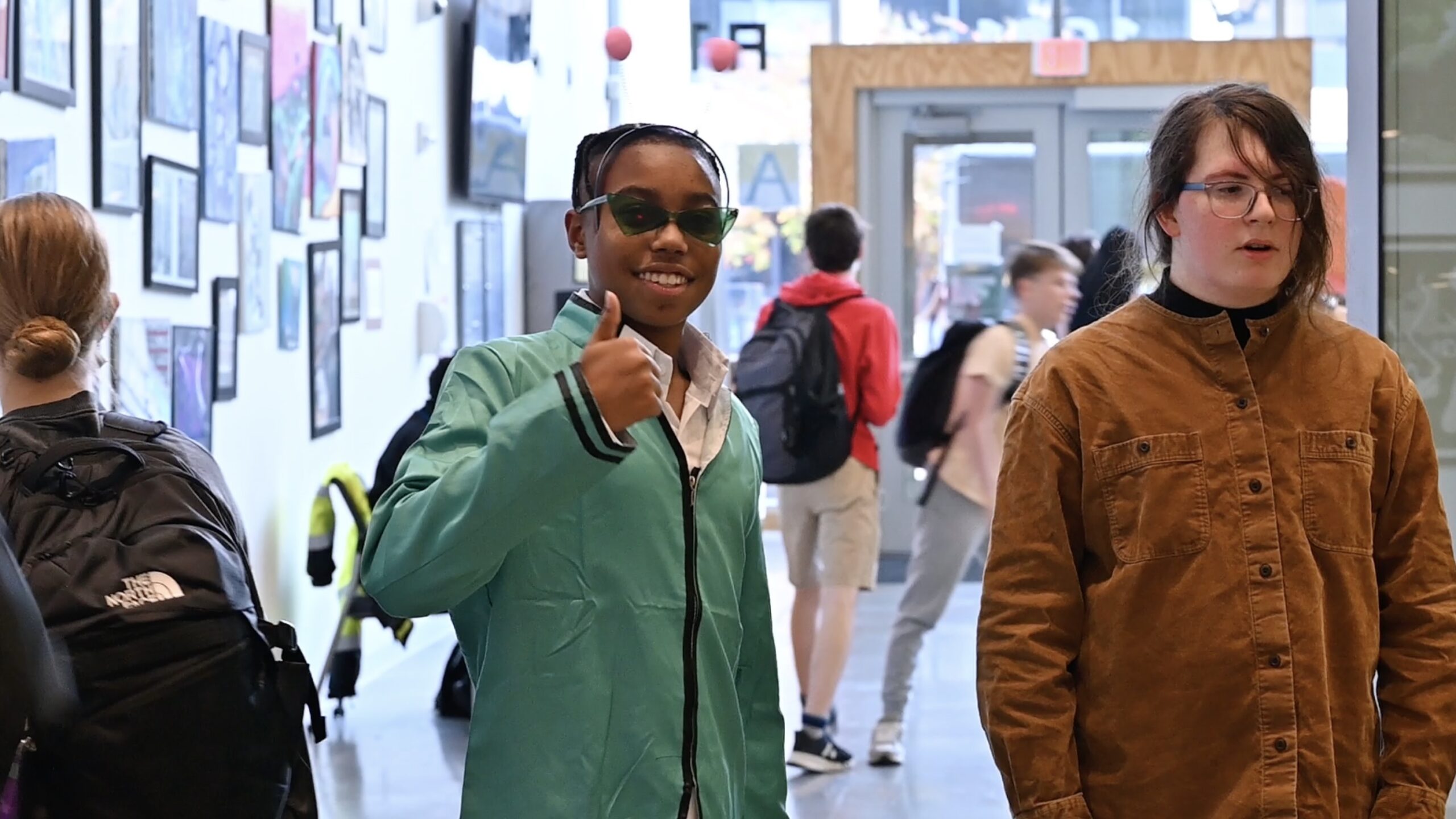 Students on Halloween