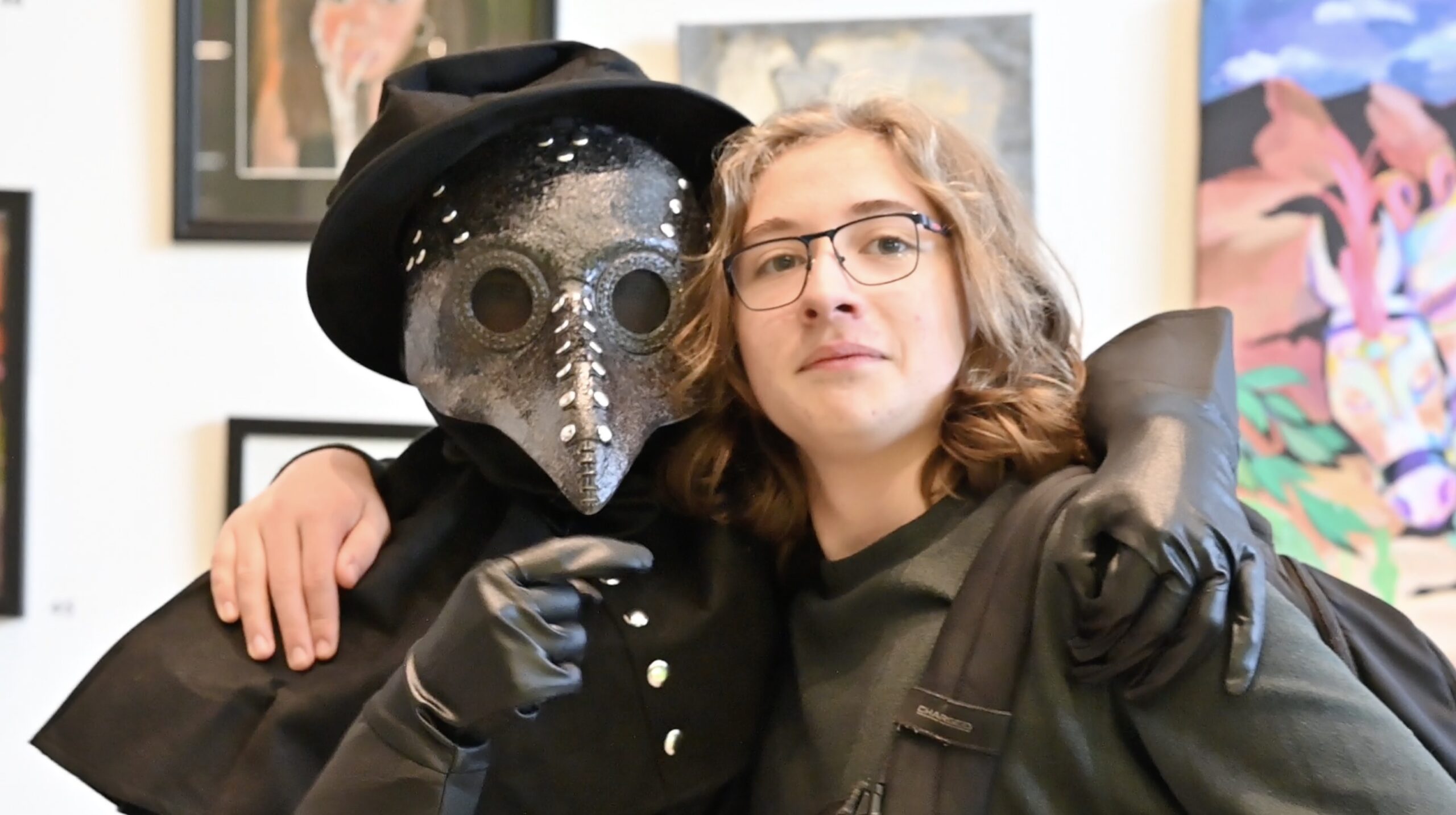 Students on Halloween