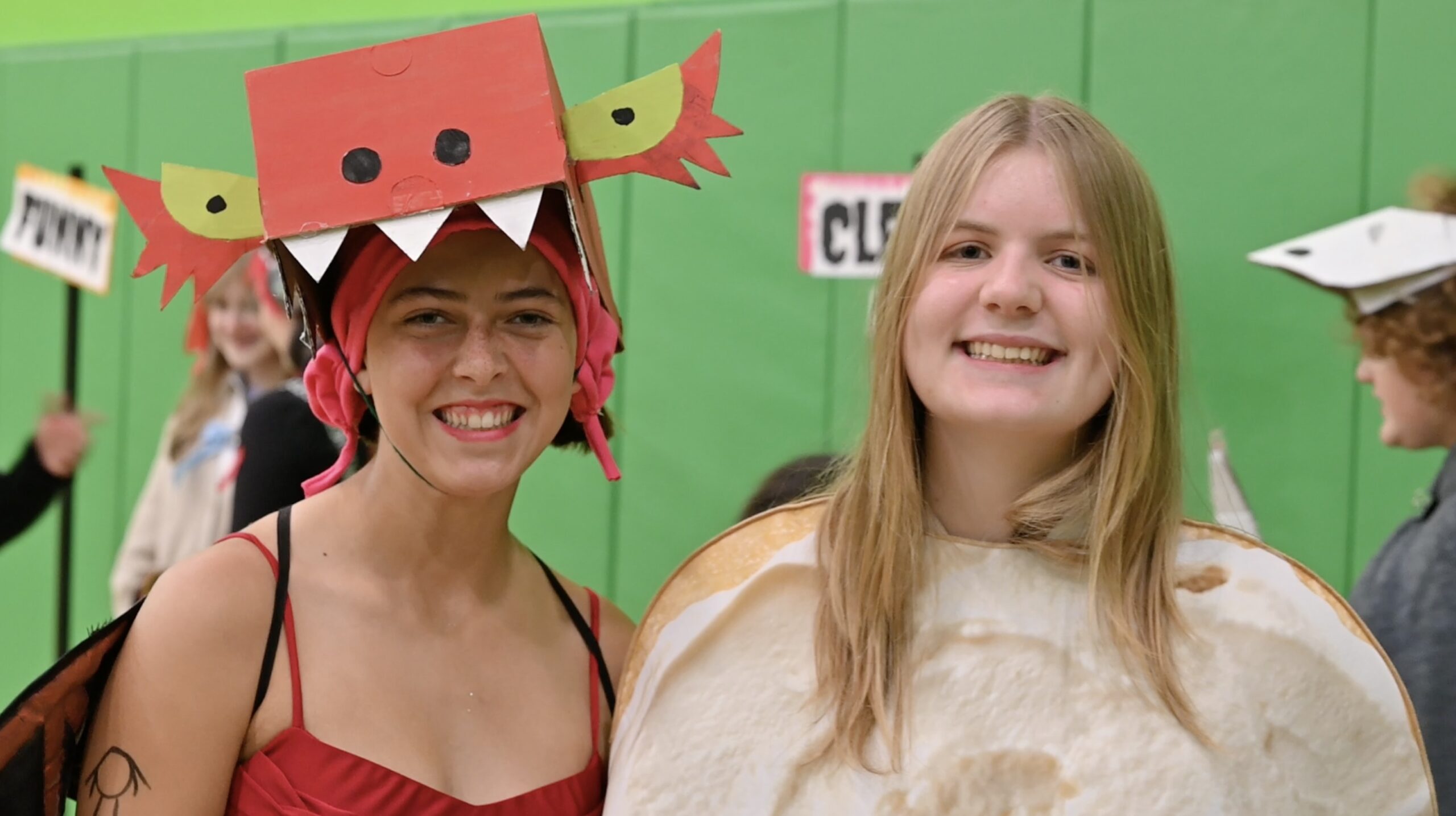 Students on Halloween