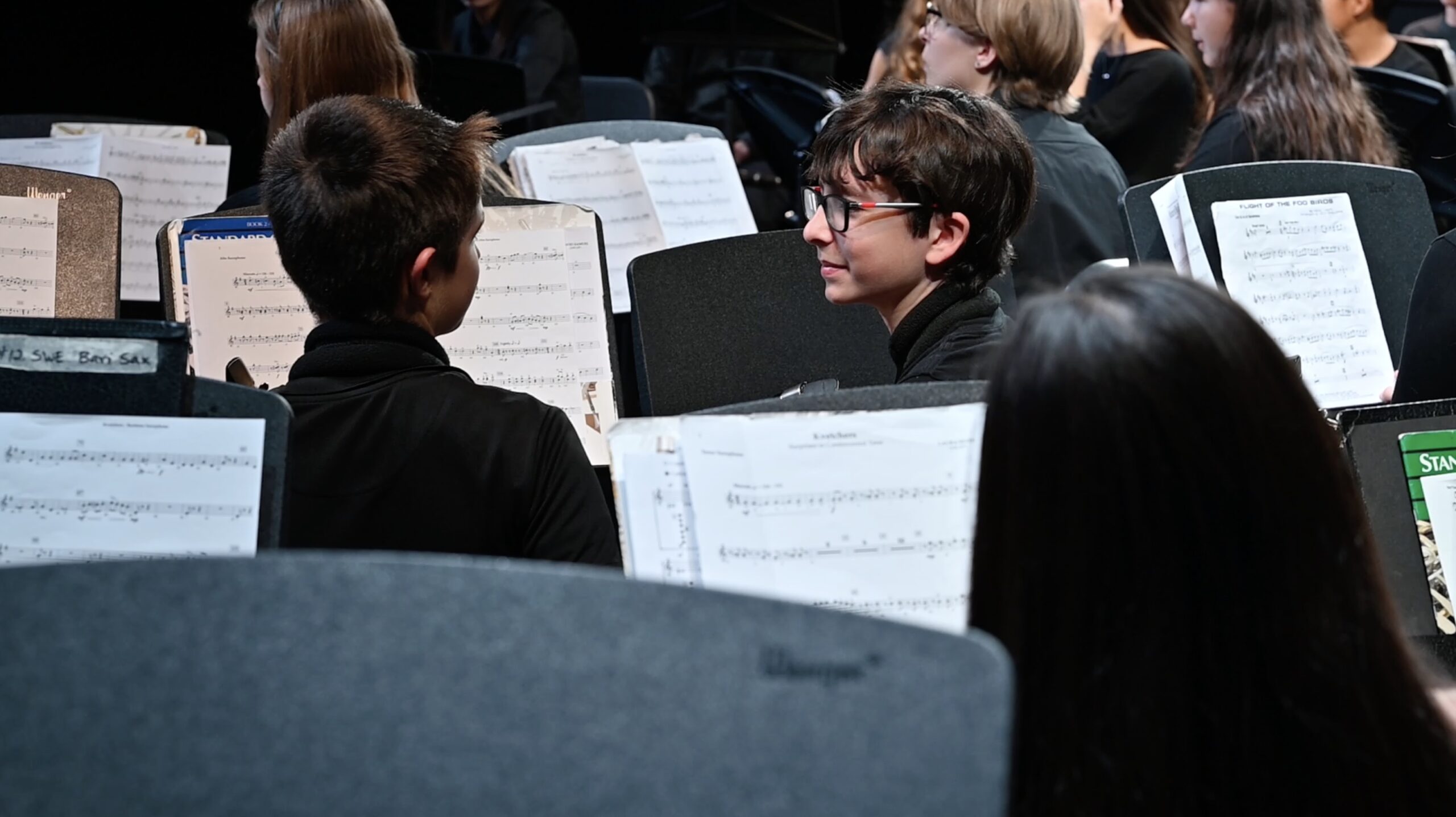 Students at Fall Instrumental Concert