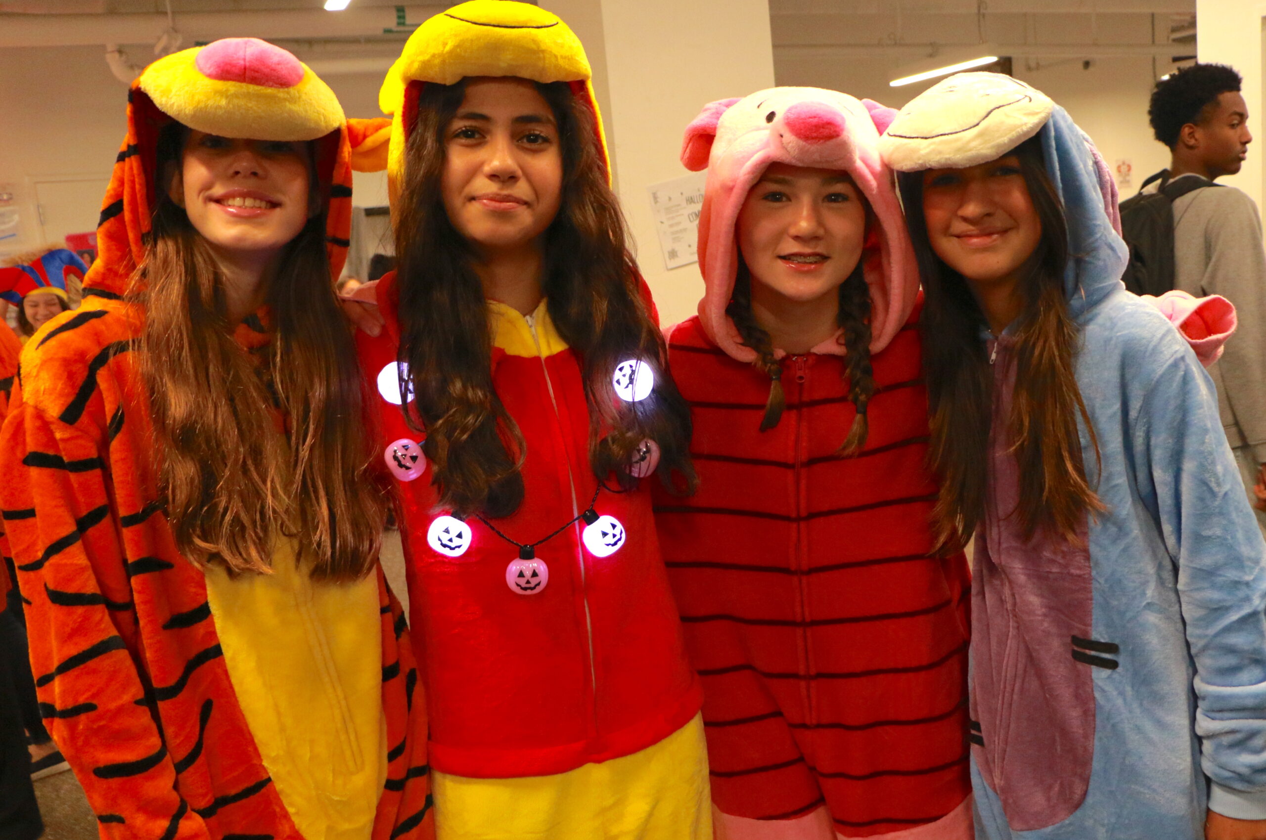 Students on Halloween