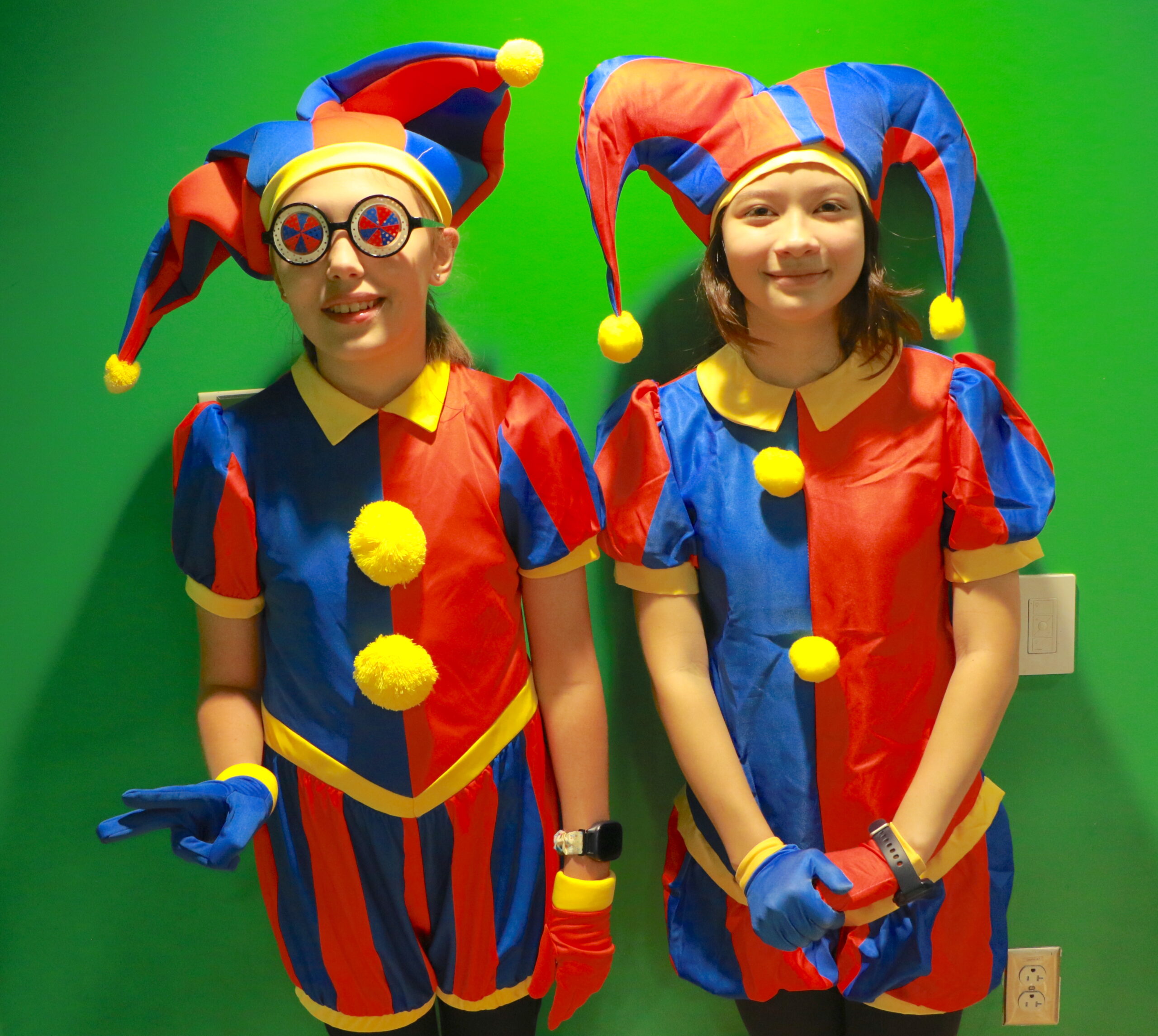 Students on Halloween