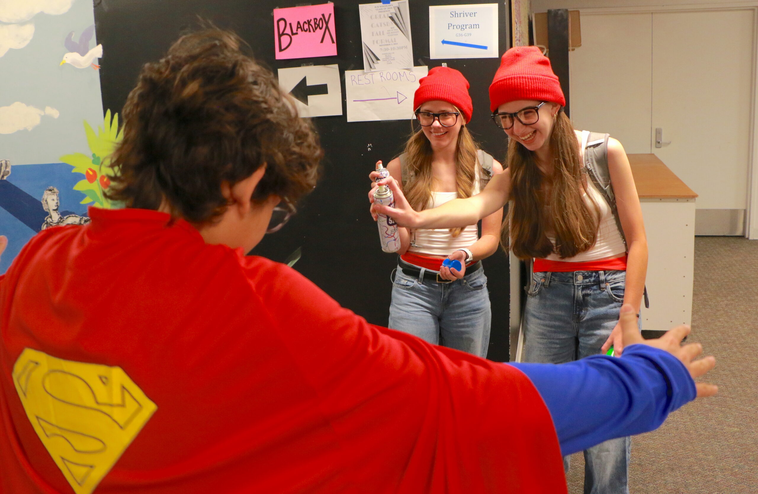 Students on Halloween