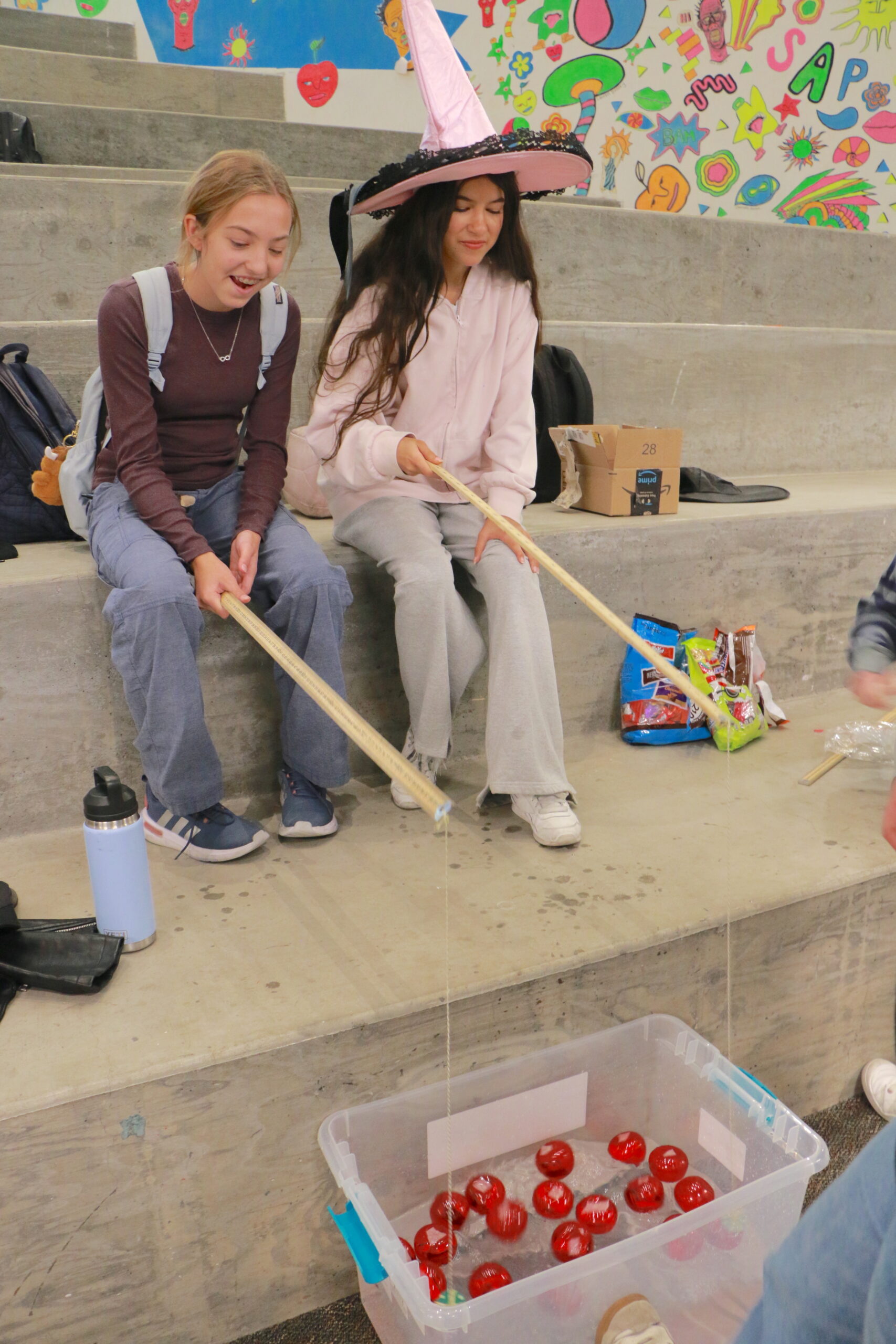 Students on Halloween