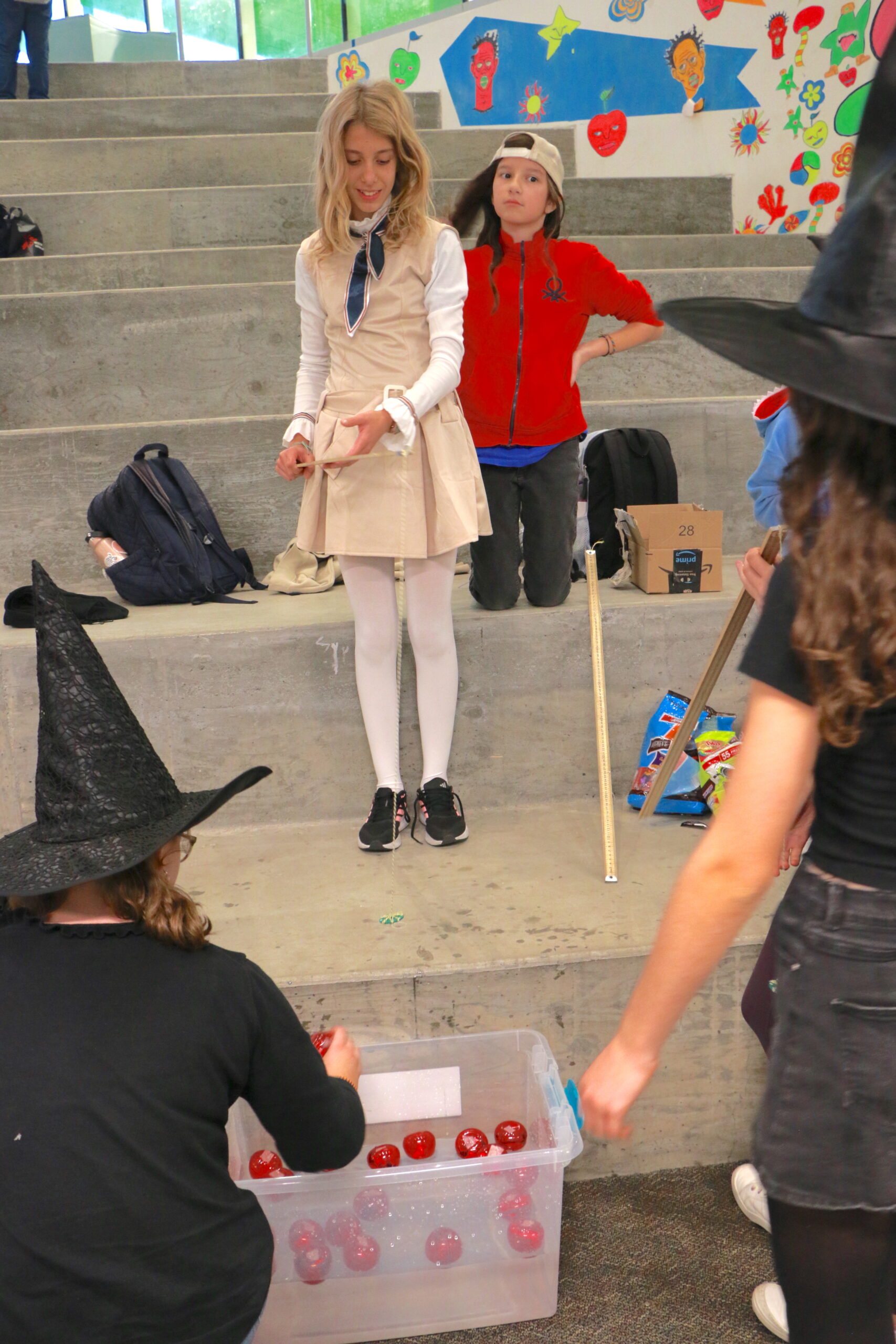 Students on Halloween