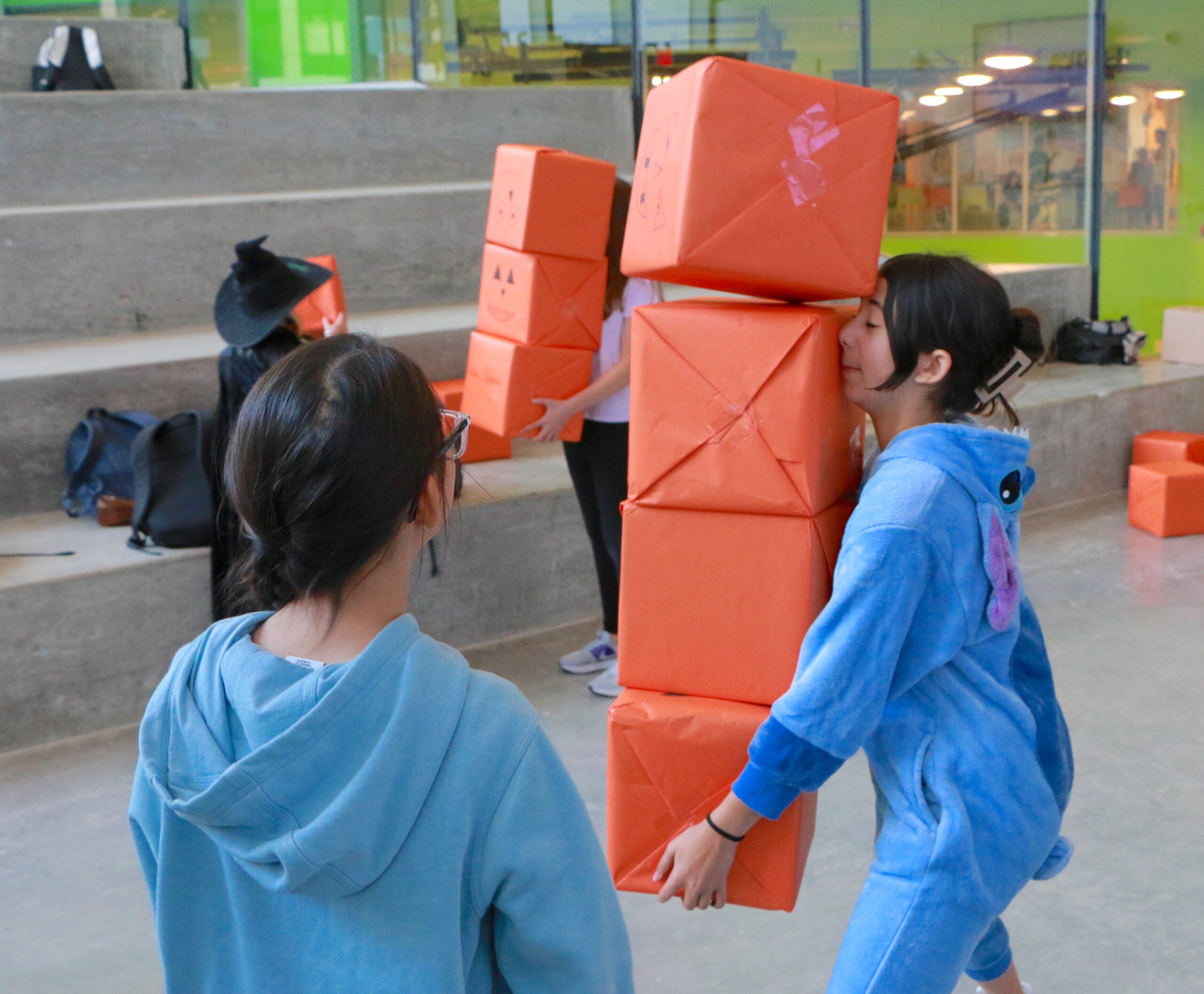 Students on Halloween