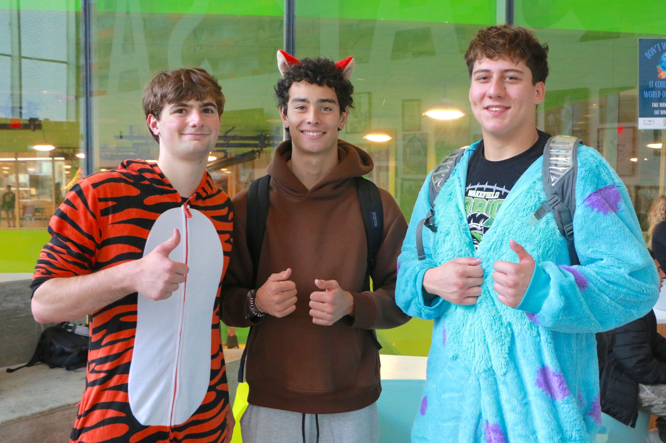 Students on Halloween