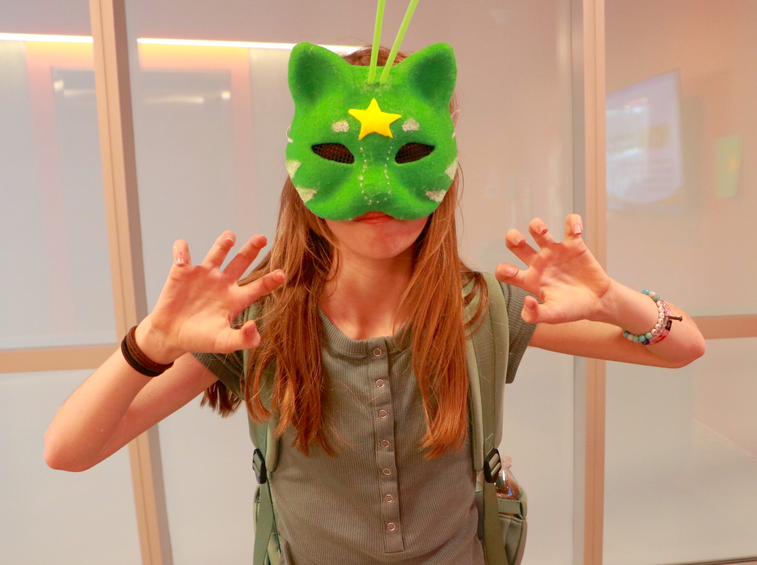 Student on Halloween