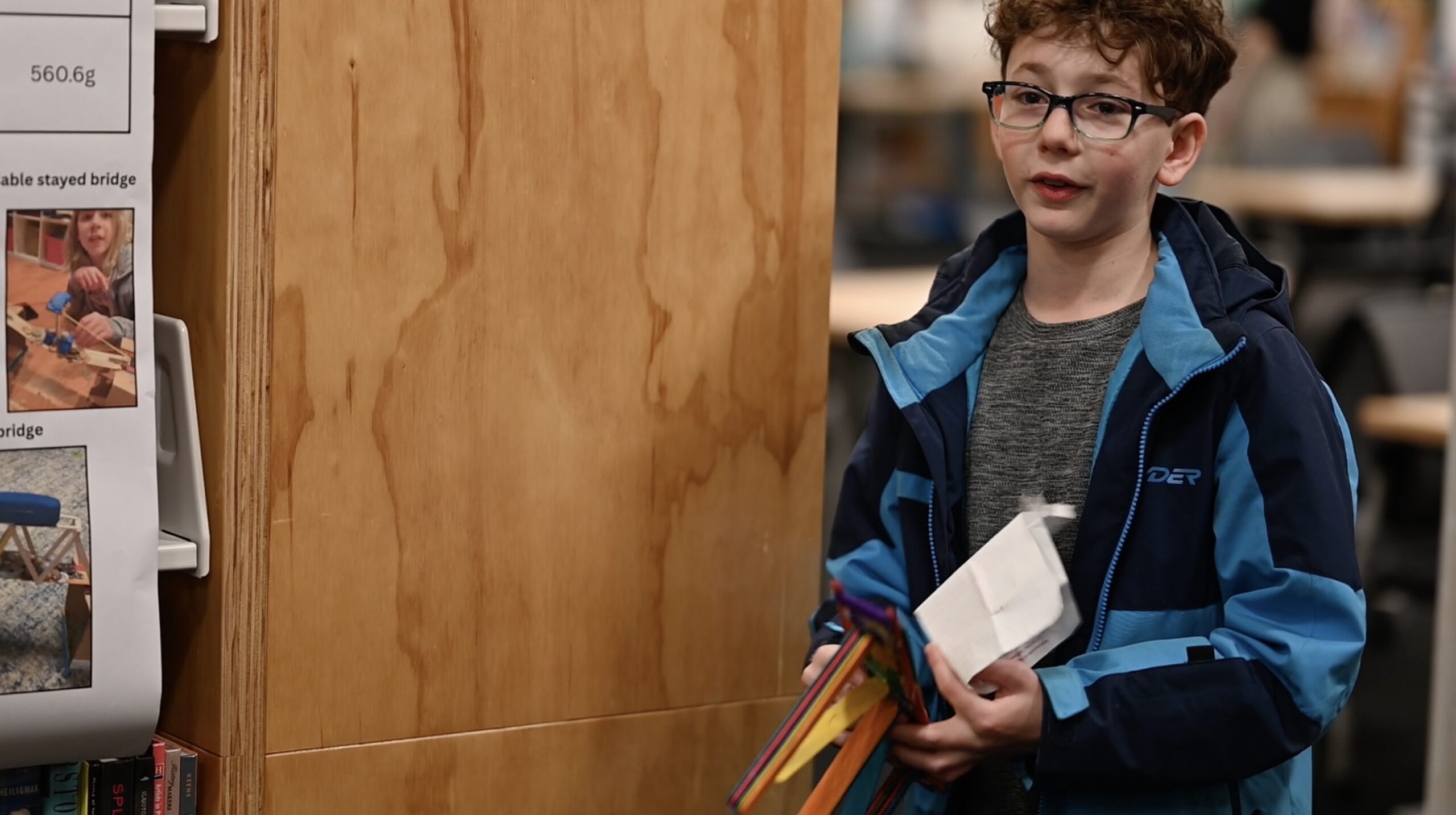 Student presenting at the Science Fair