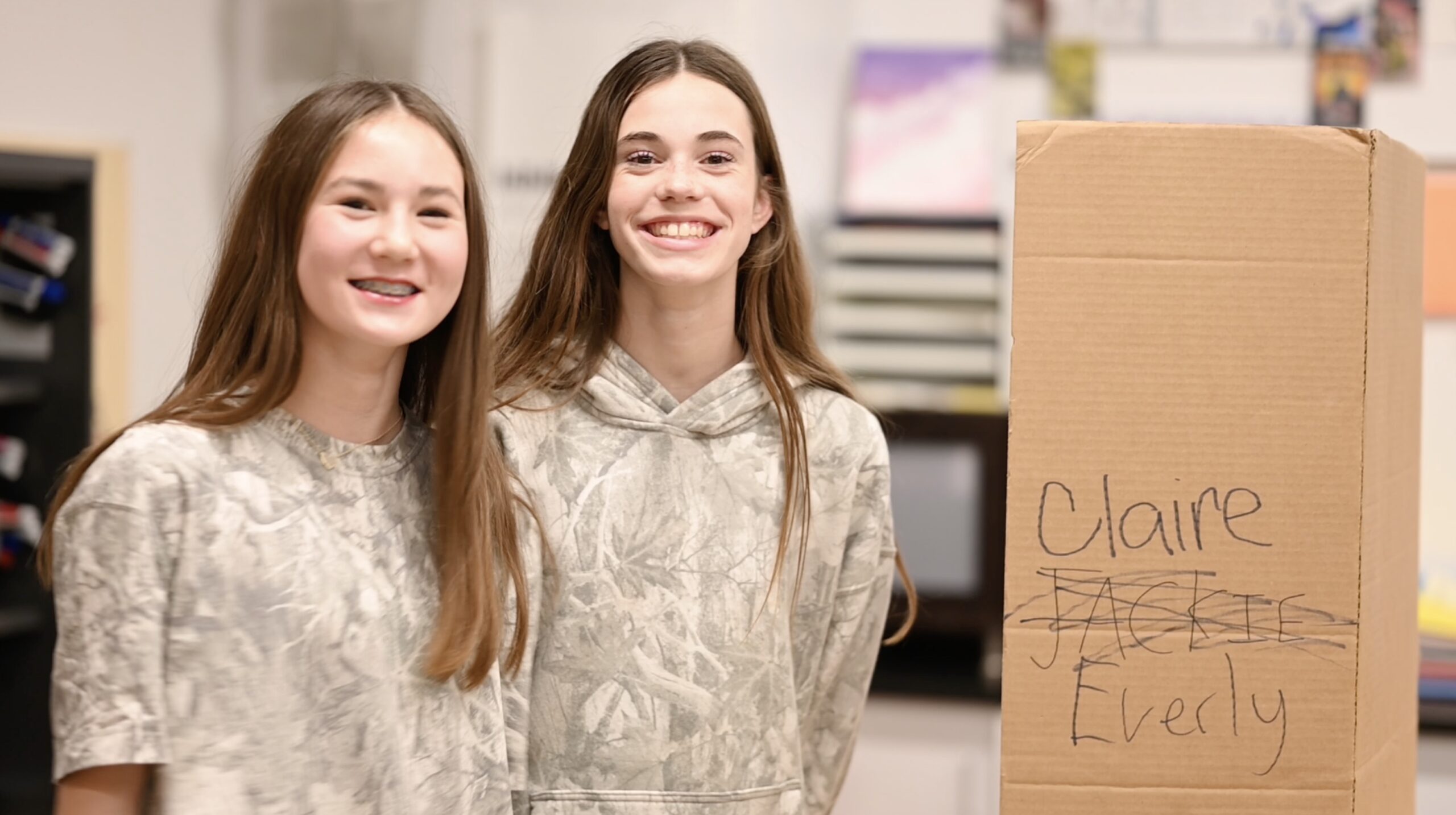 Students presenting at the Science Fair