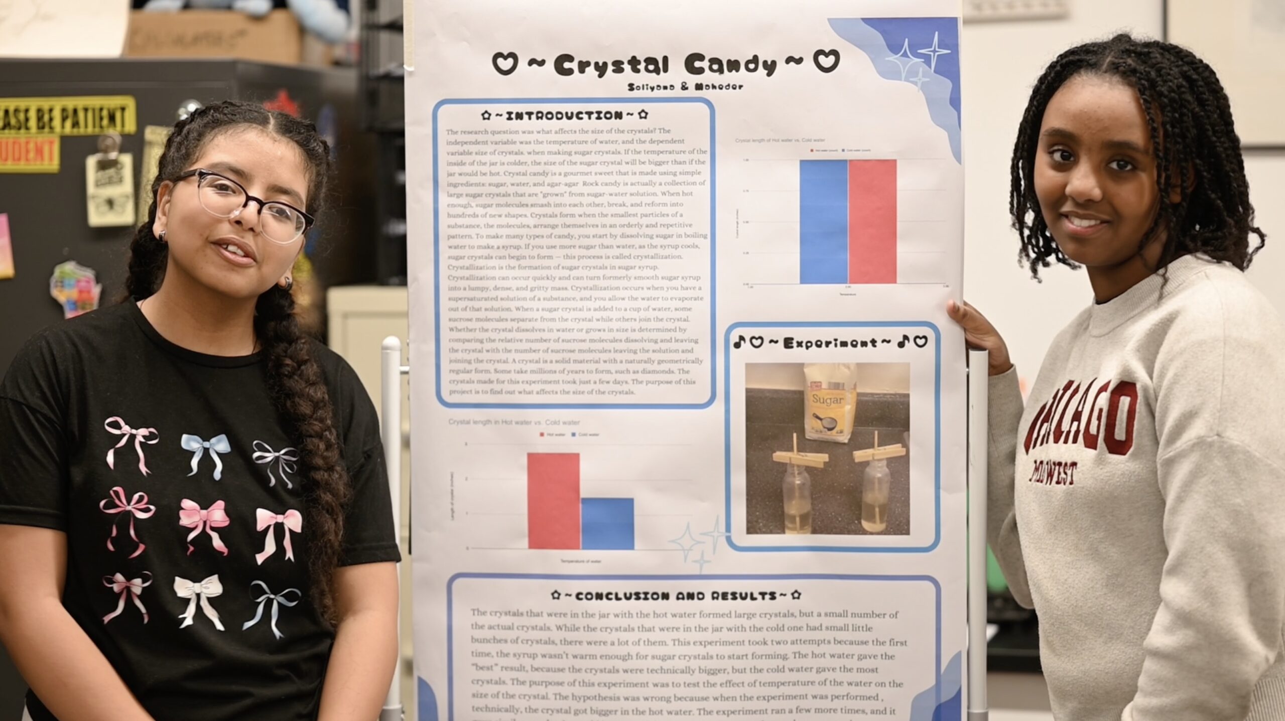 Students presenting at the Science Fair