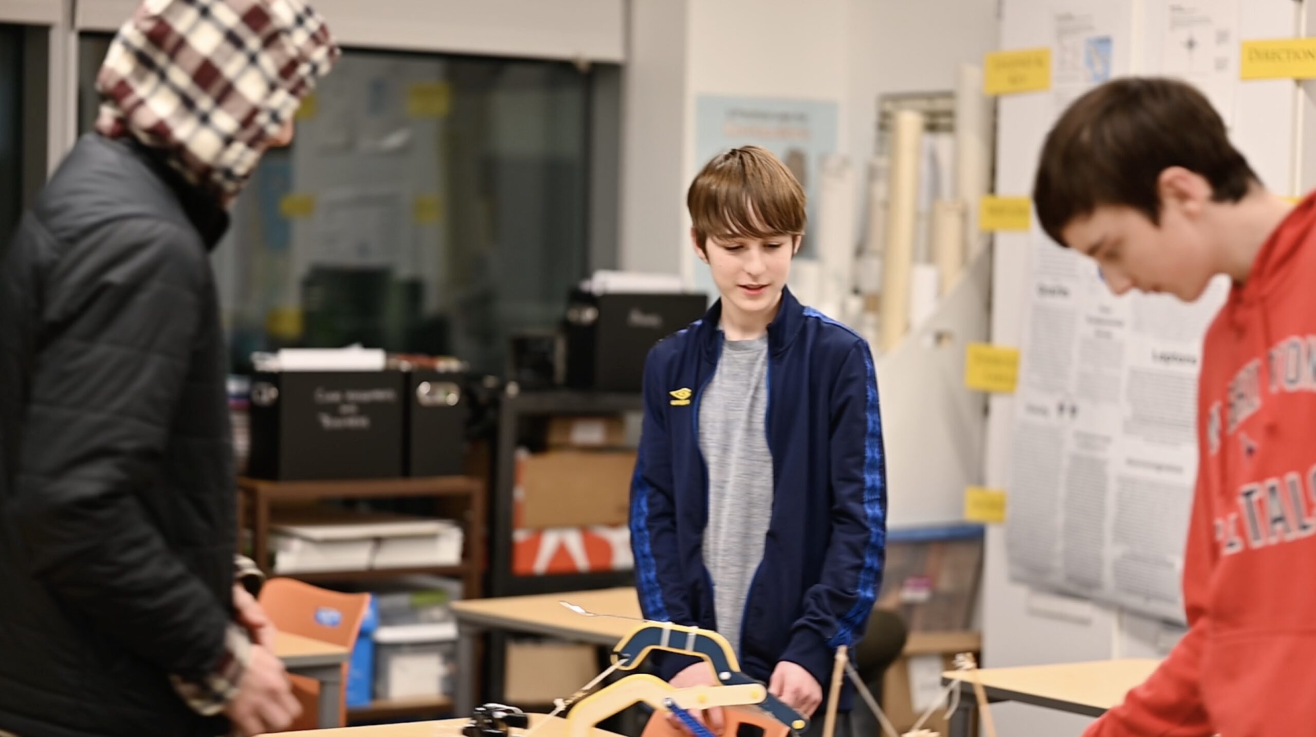 Student presenting at the Science Fair