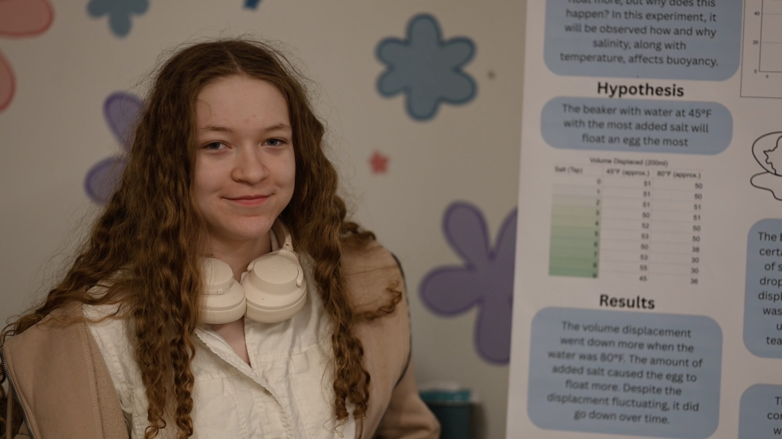 Student presenting at the Science Fair