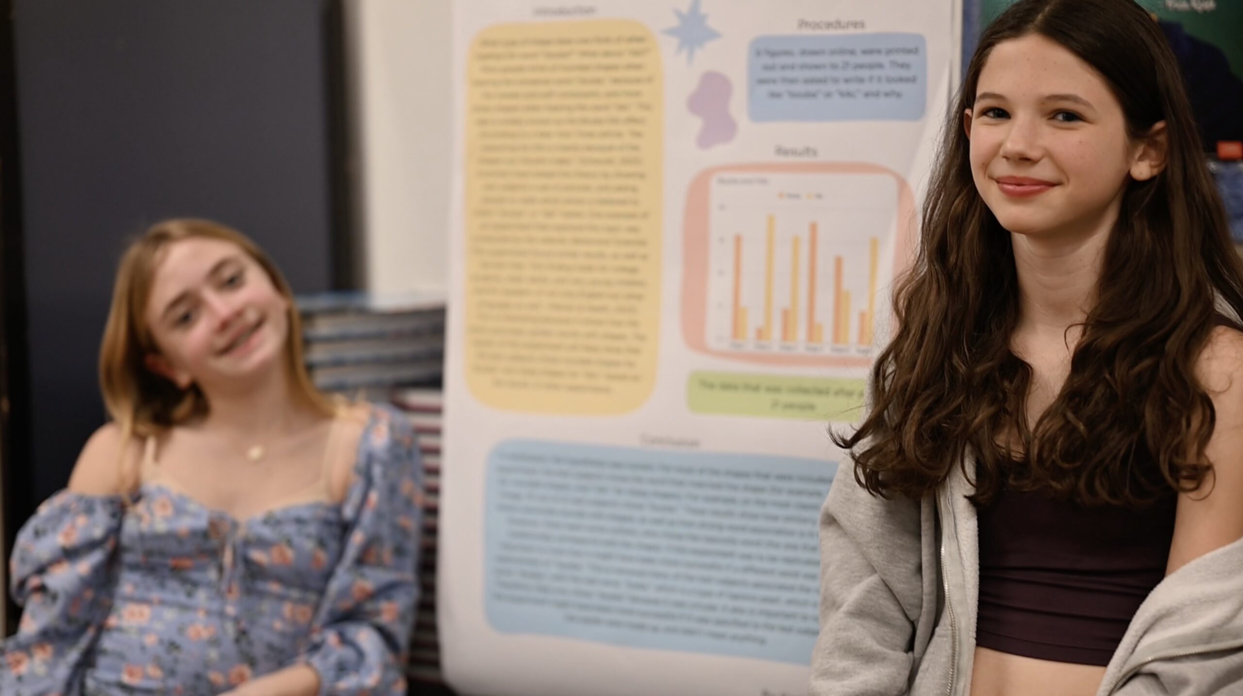 Students presenting at the Science Fair