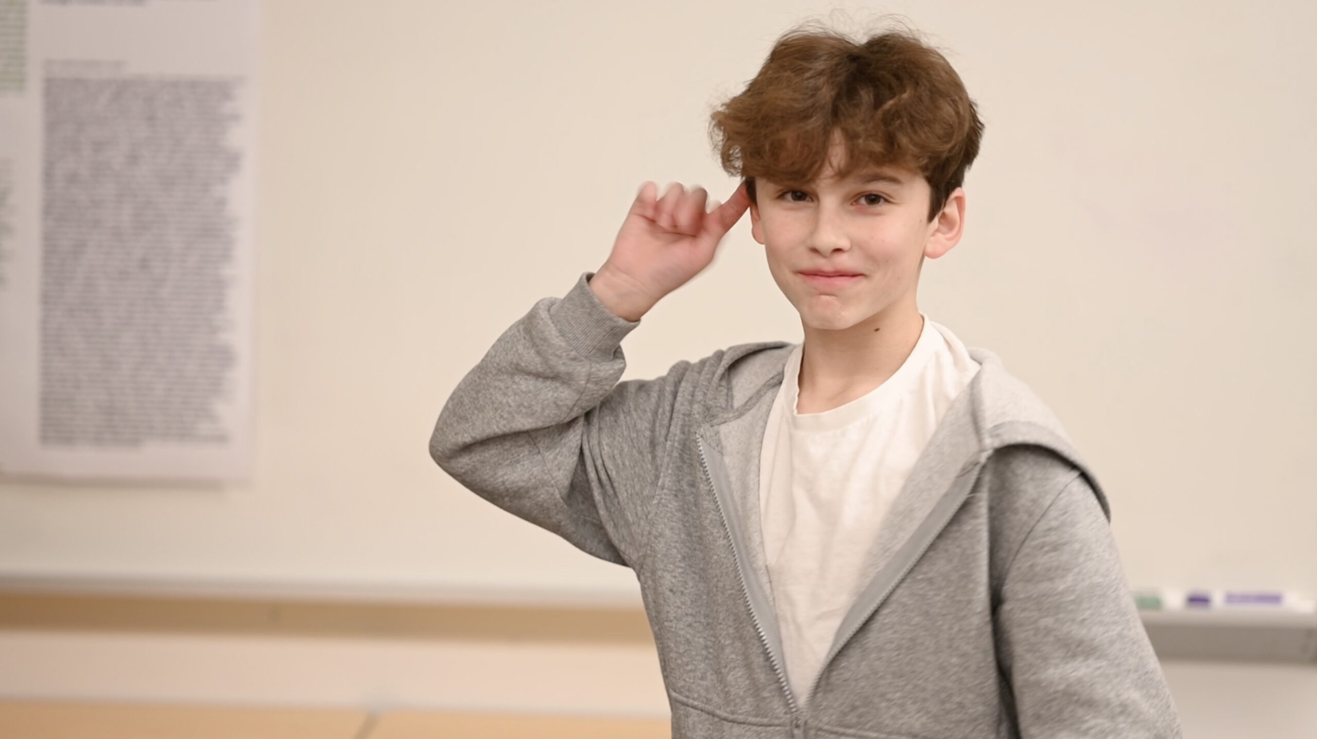 Student presenting at the Science Fair